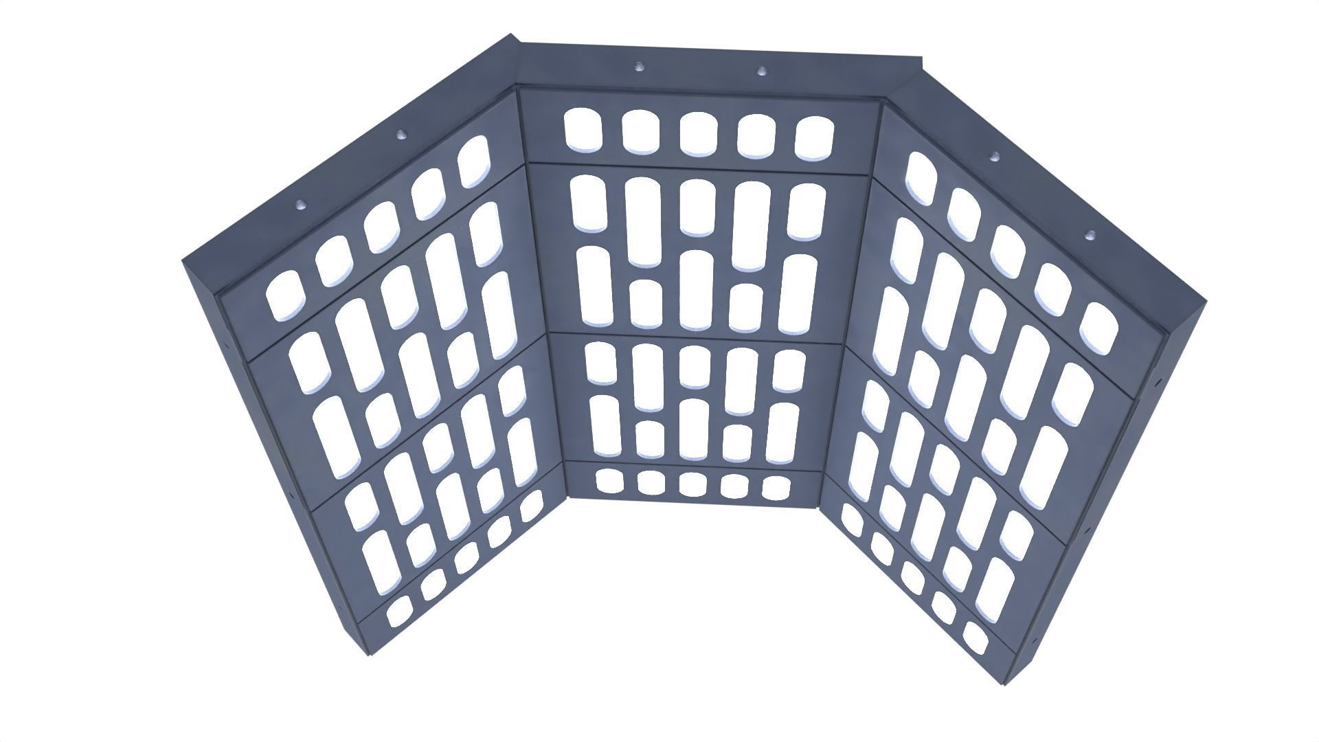 Death Star Wall Panel - C - 1-12 scale Blackseries Free 3D print model_25