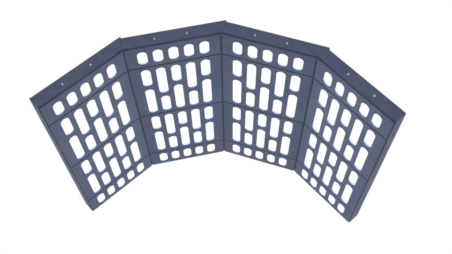 Death Star Wall Panel - C - 1-12 scale Blackseries Free 3D print model_26