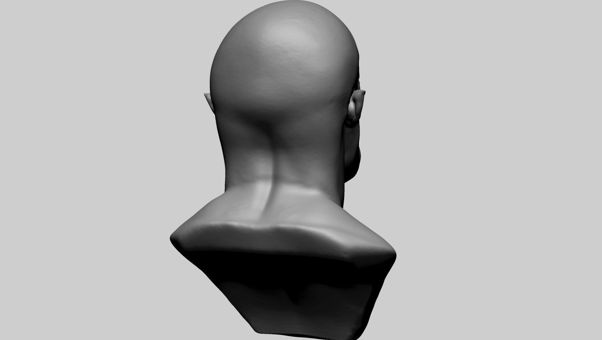Stylized Creature Head B 3D model_3