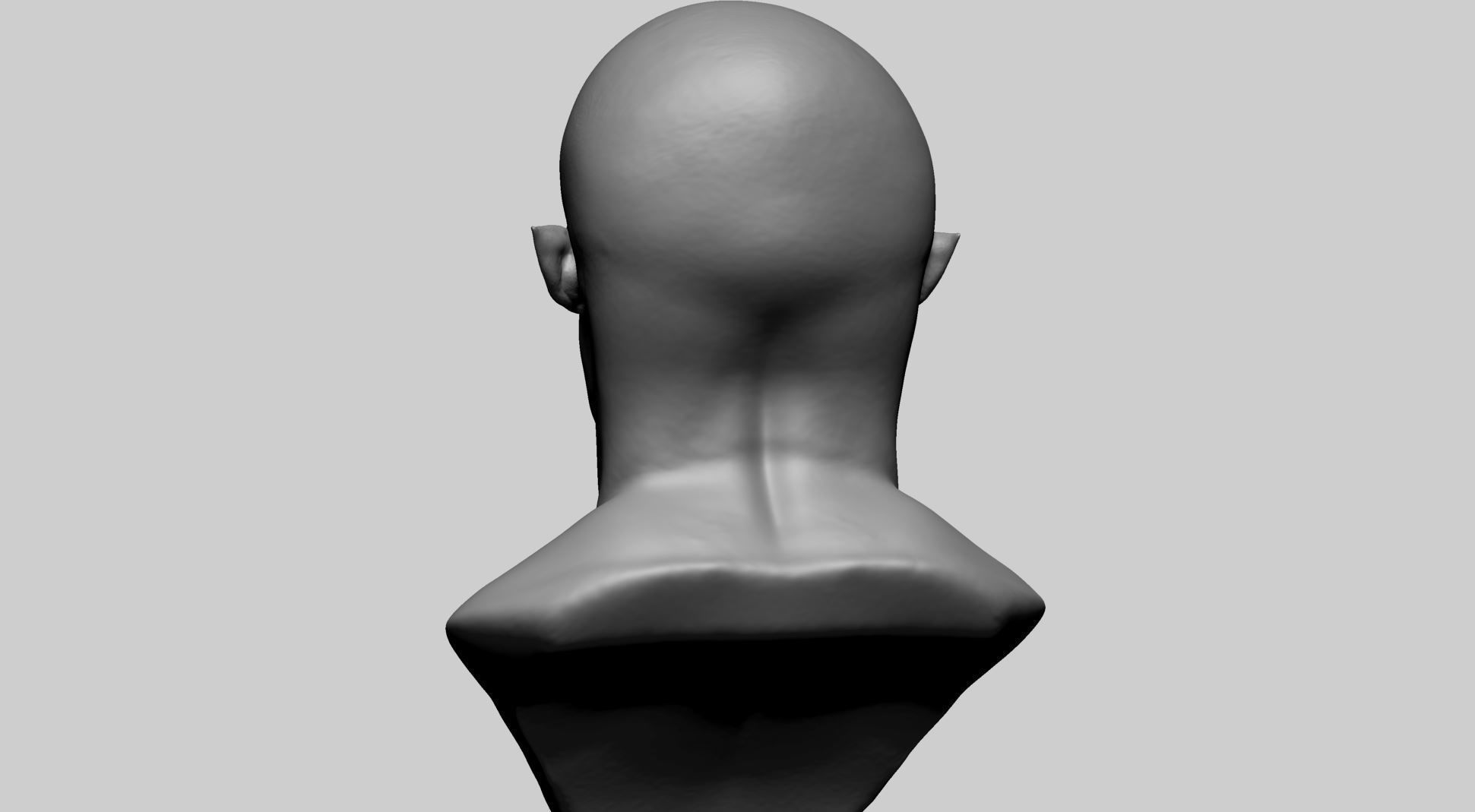 Stylized Creature Head B 3D model_4
