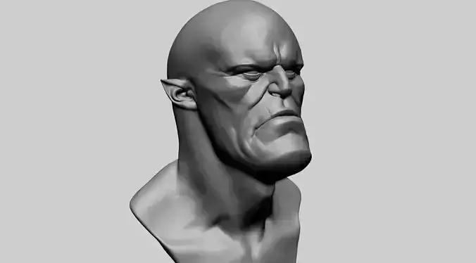 Stylized Creature Head B 3D model