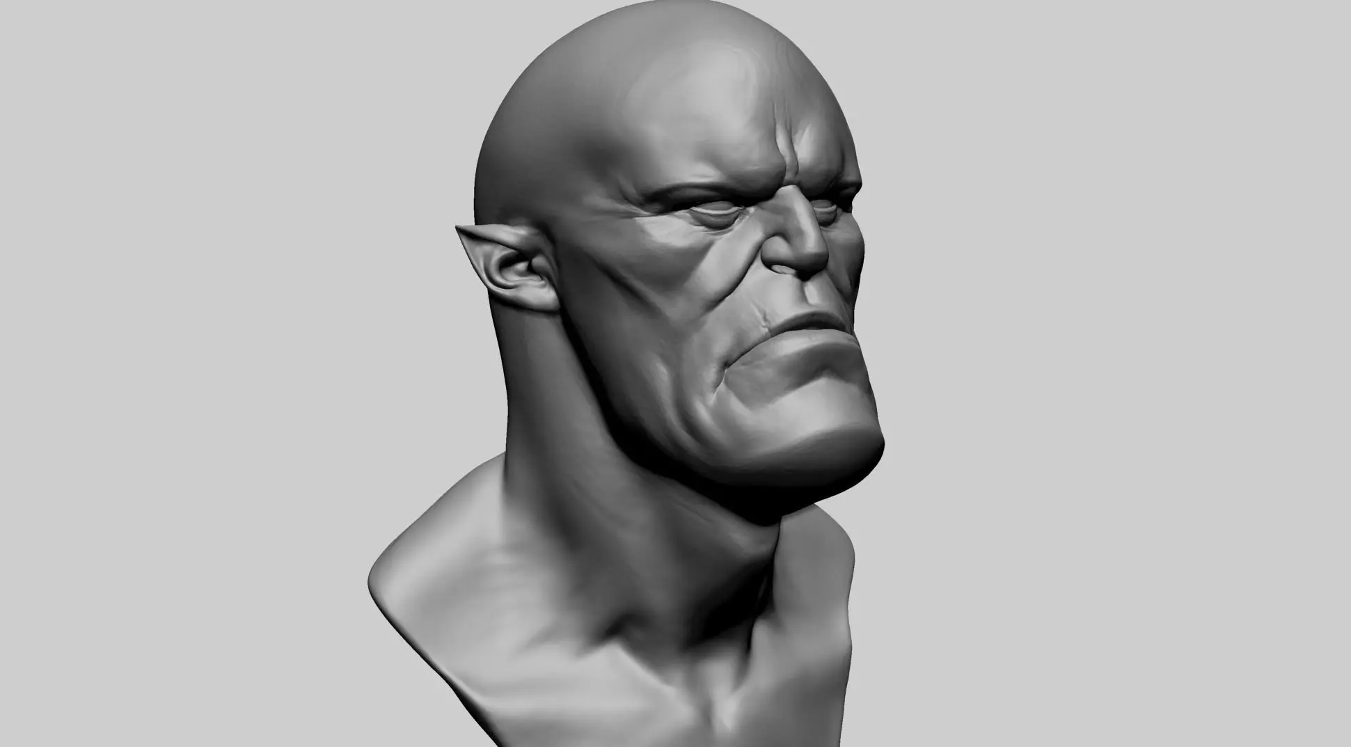Stylized Creature Head B 3D model_0