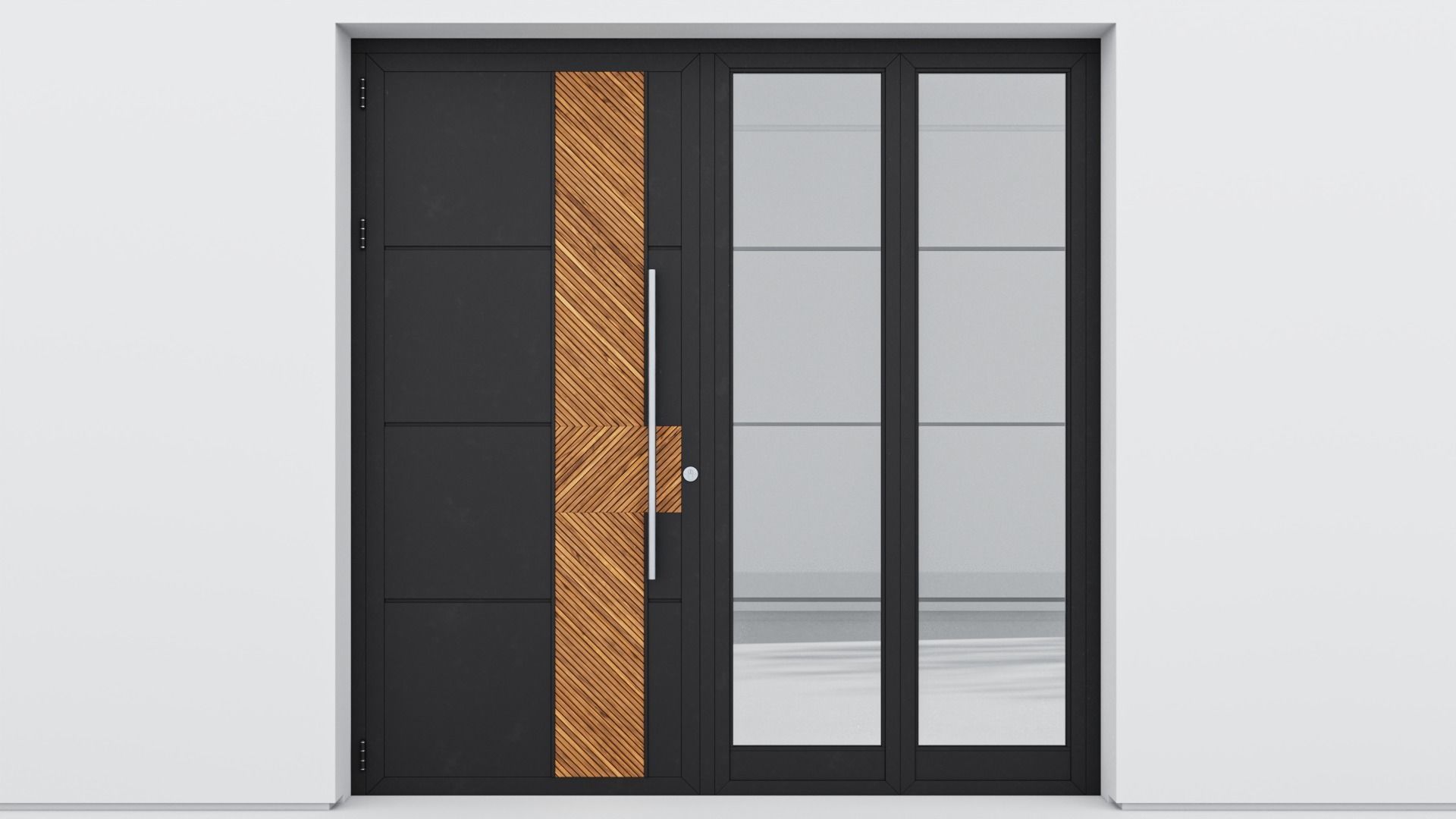 Aluminium door 194 3D model_1
