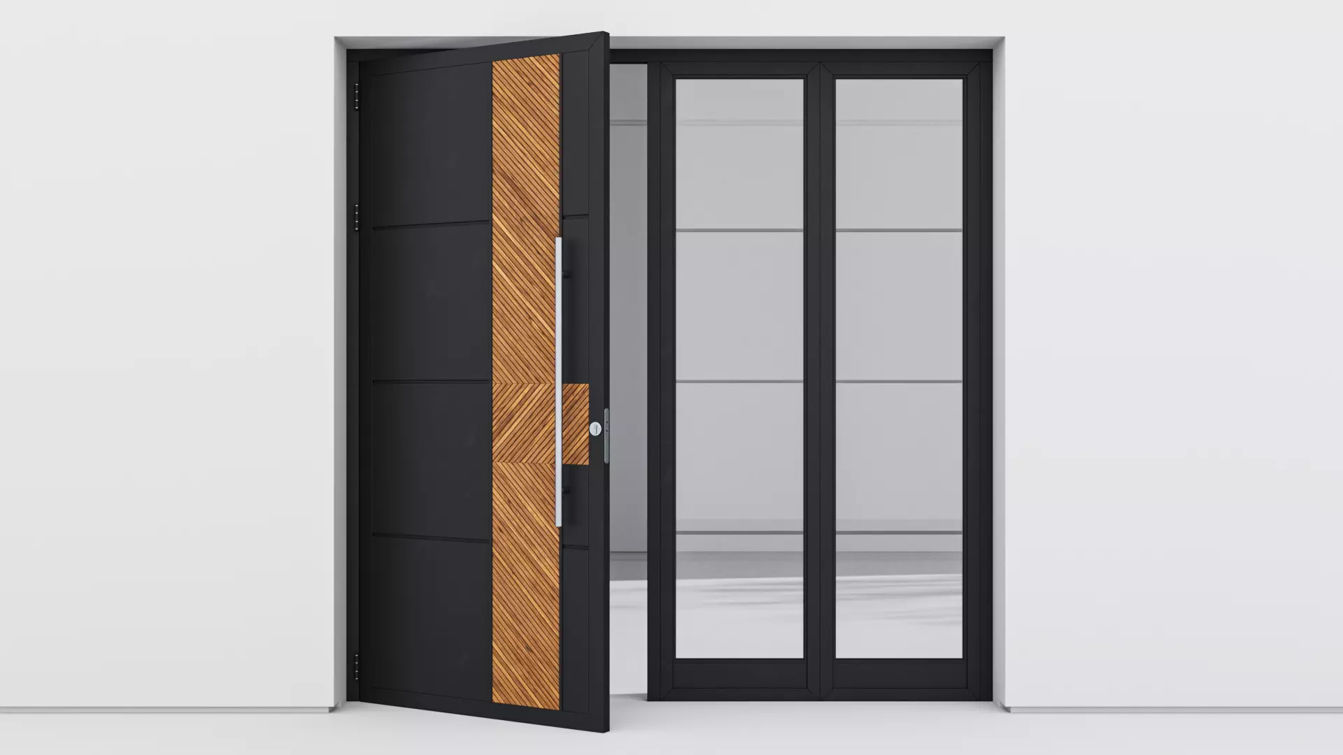 Aluminium door 194 3D model_0