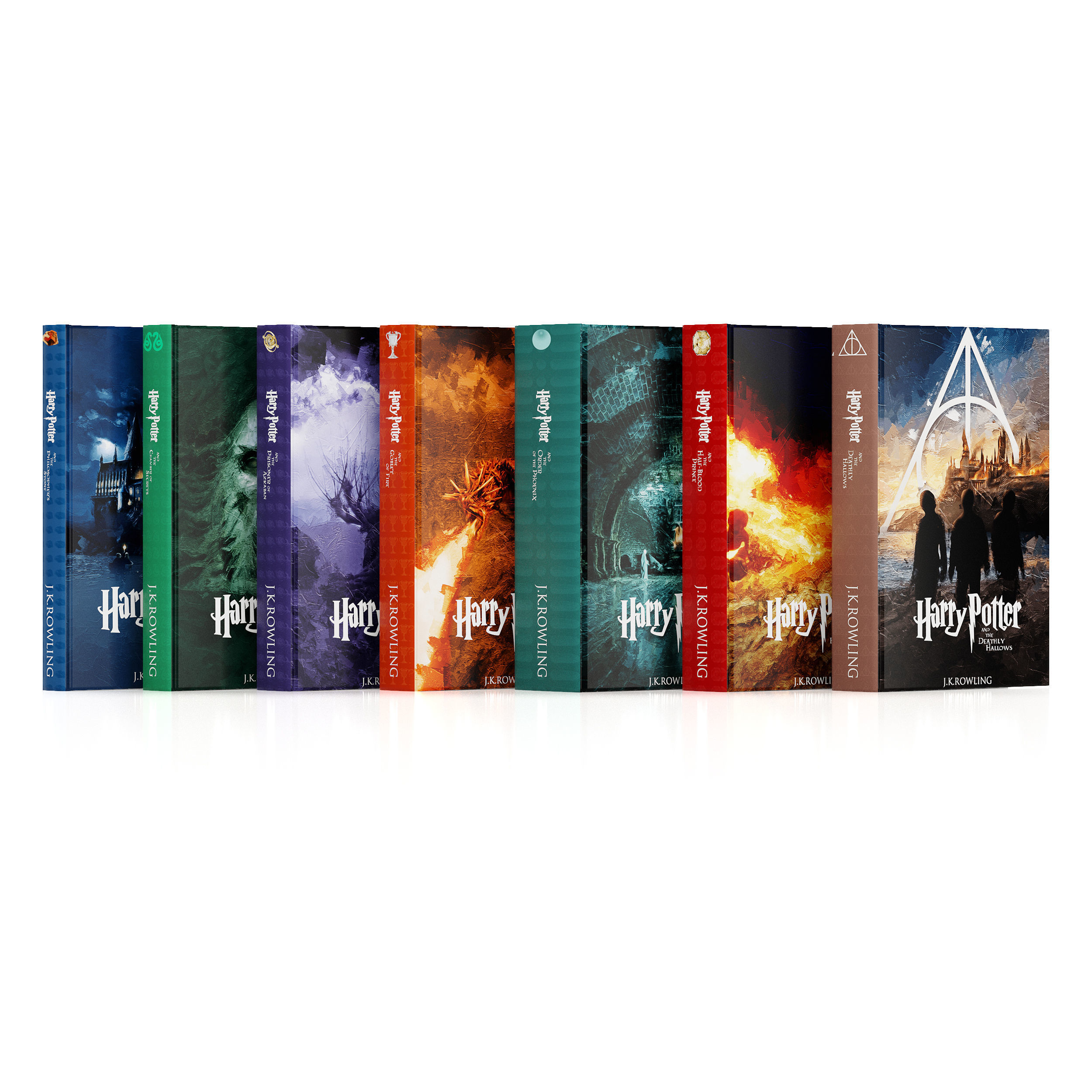 Harry Potter Books Collection 3D model_5