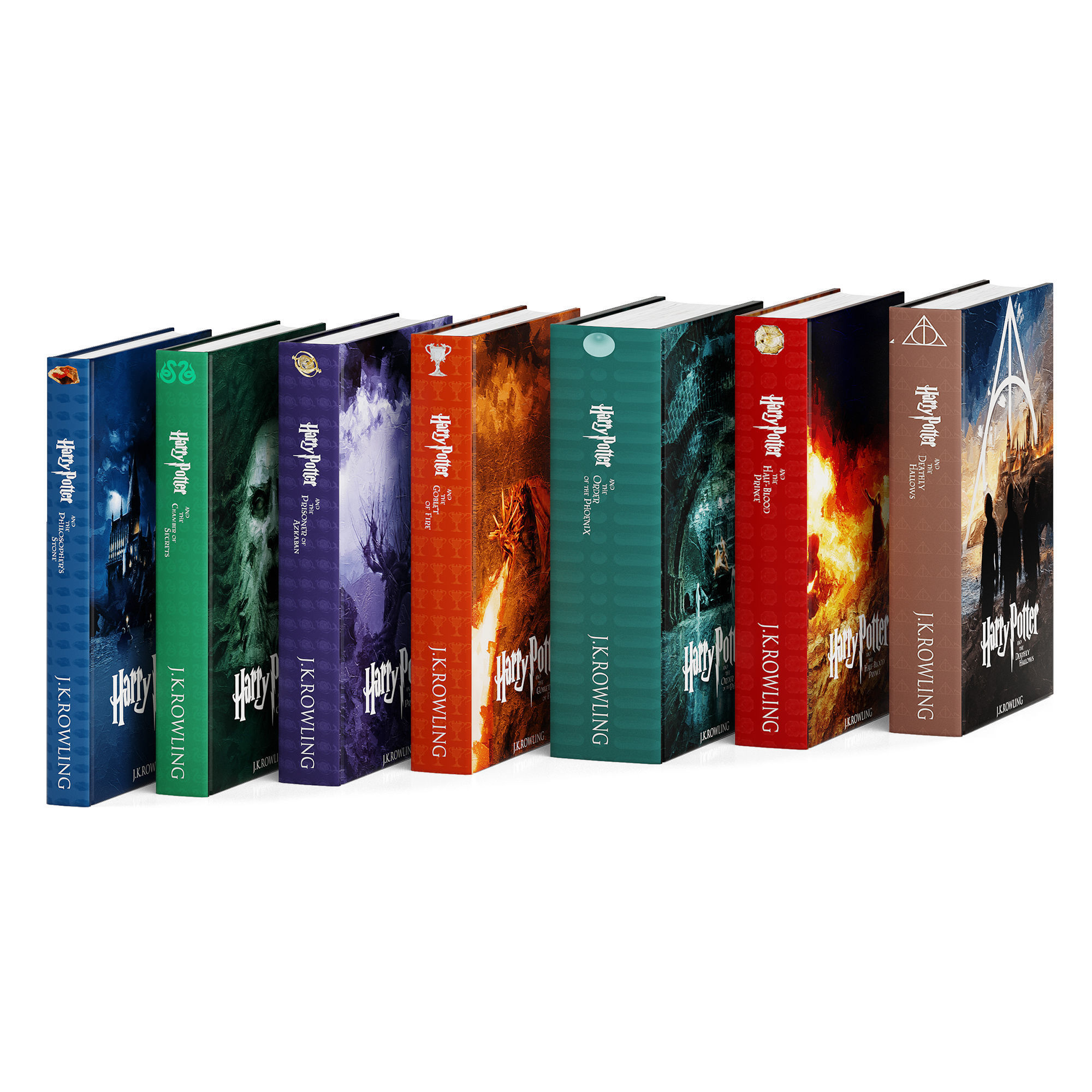 Harry Potter Books Collection 3D model_4