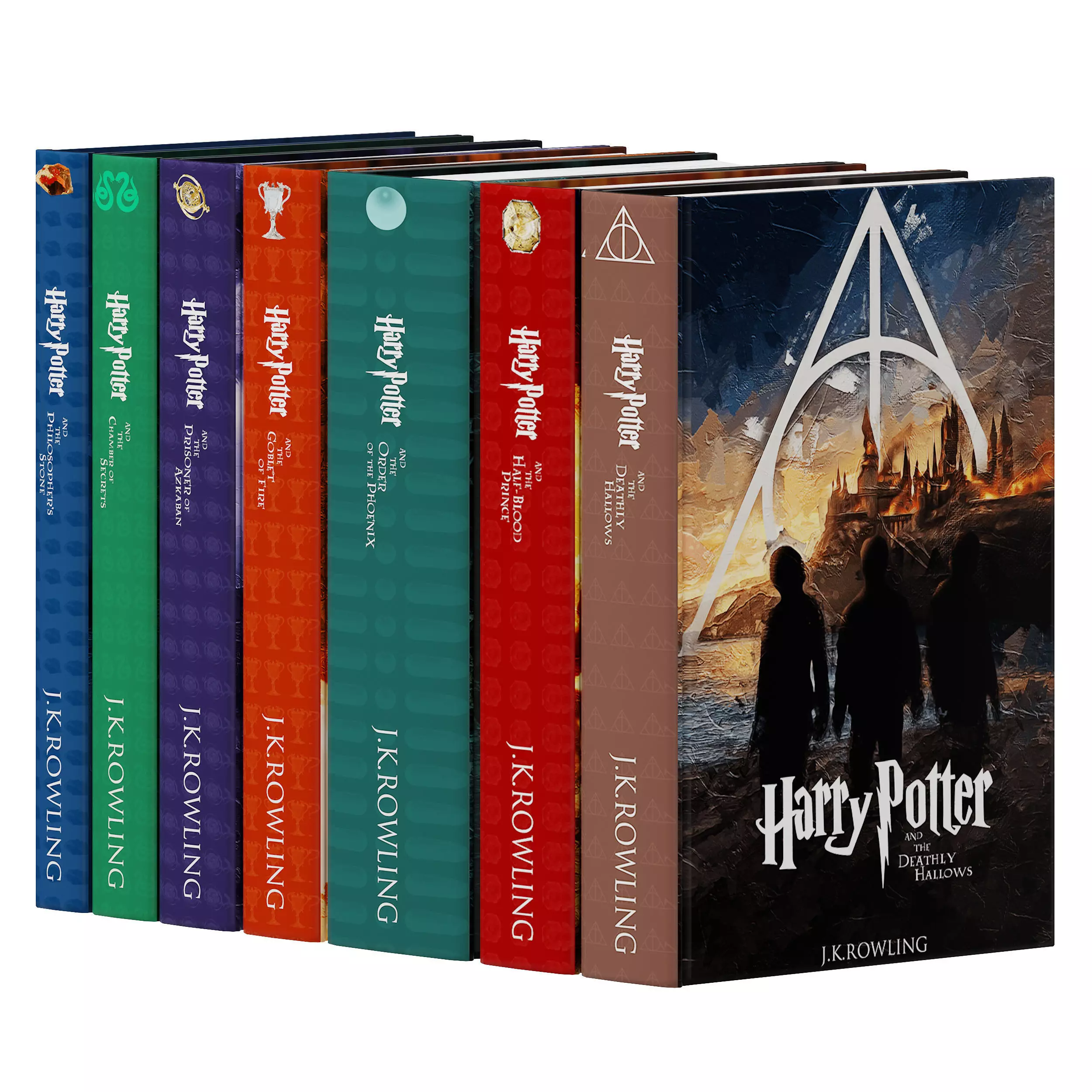 Harry Potter Books Collection 3D model_0