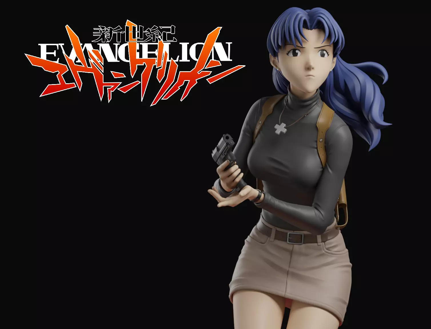 Misato Katsuragi 3D print model