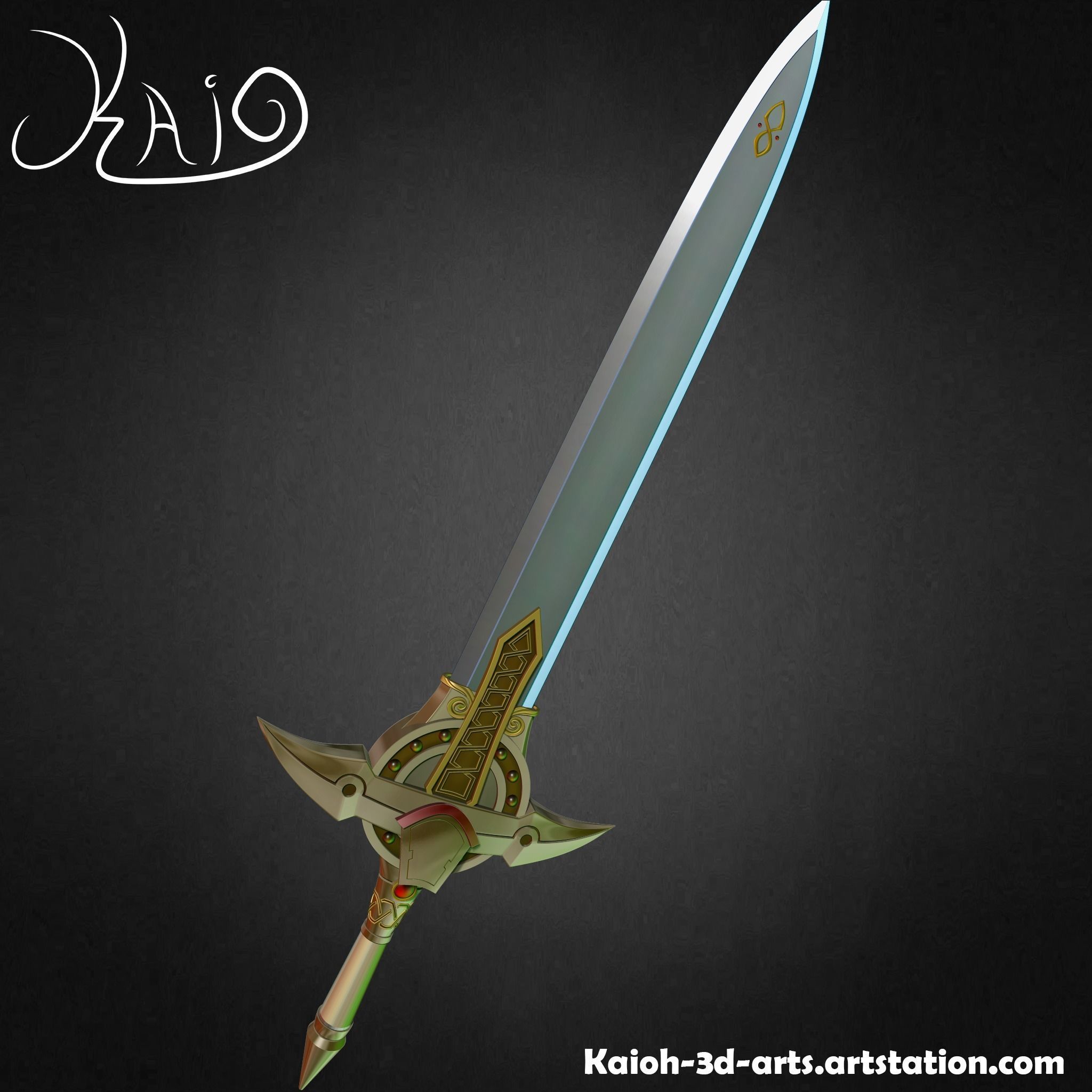 Sonic and the Black Knight - Caliburn Sword 3D print model_2