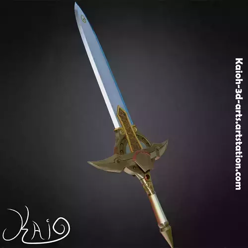 Sonic and the Black Knight - Caliburn Sword 3D print model Sonic and the Black Knight - Caliburn Sword 3D print model