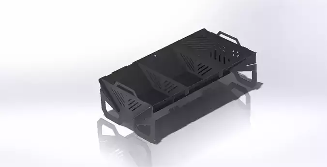 Foldable and adjustable grill and barbecue