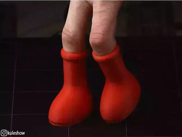 Mini Big Red Boots 3D print model