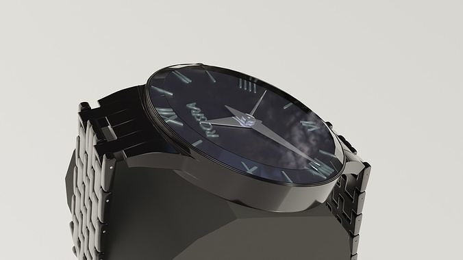 wristwatch watch with roman numerals Free 3D model