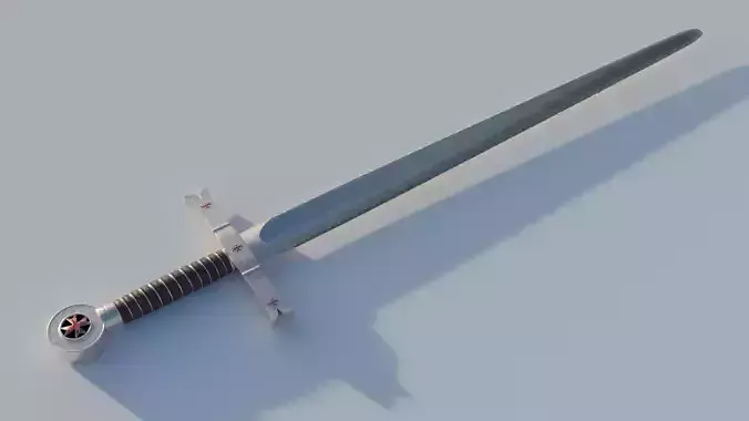 Medieval Sword - Low-Poly - 3D Model