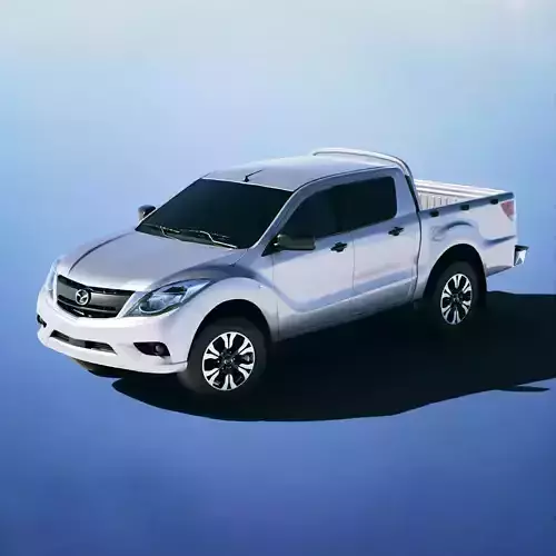 Mazda BT50 2016 Low-poly 3D model