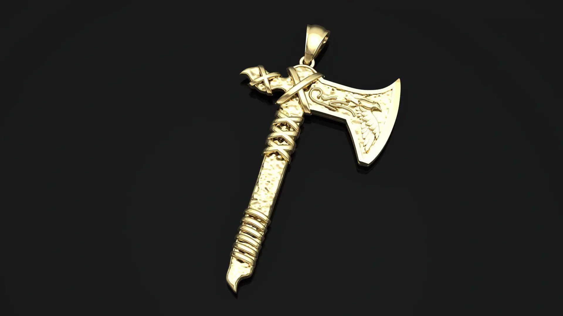 ancient ax 3D print model_0