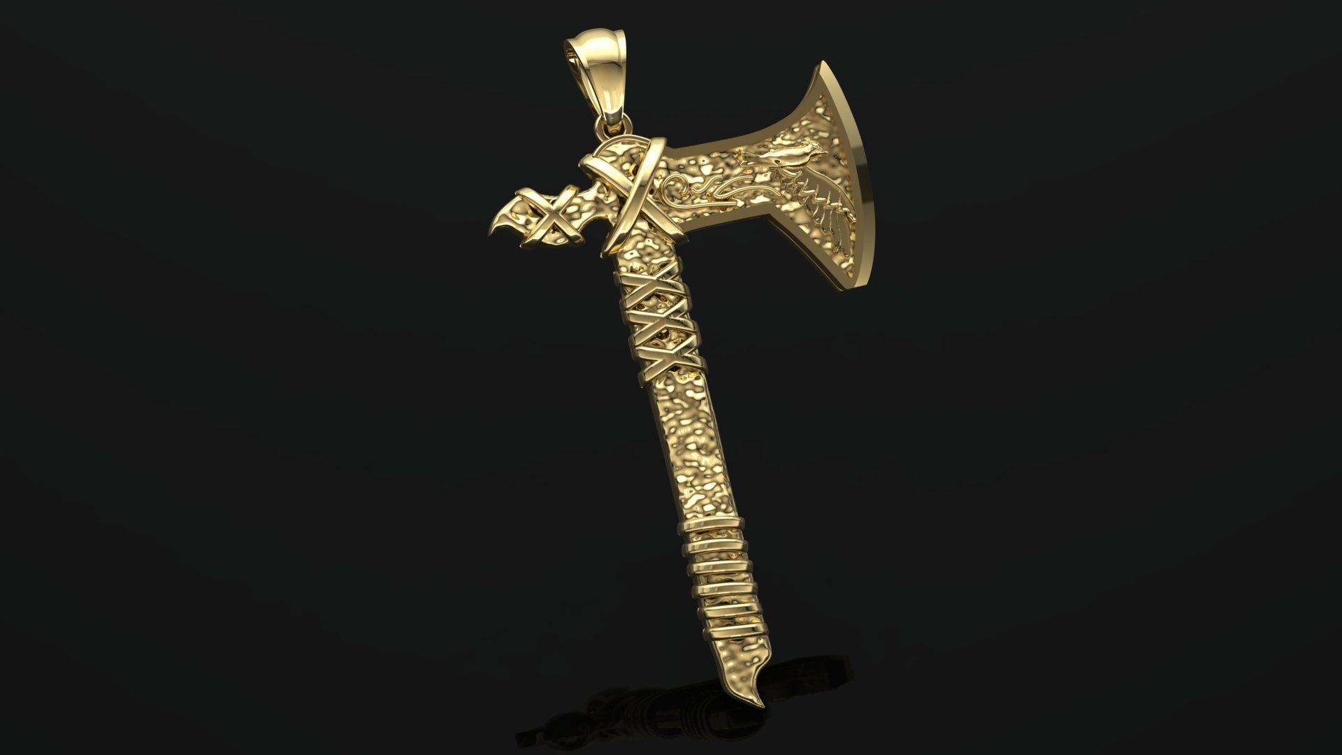 ancient ax 3D print model_2