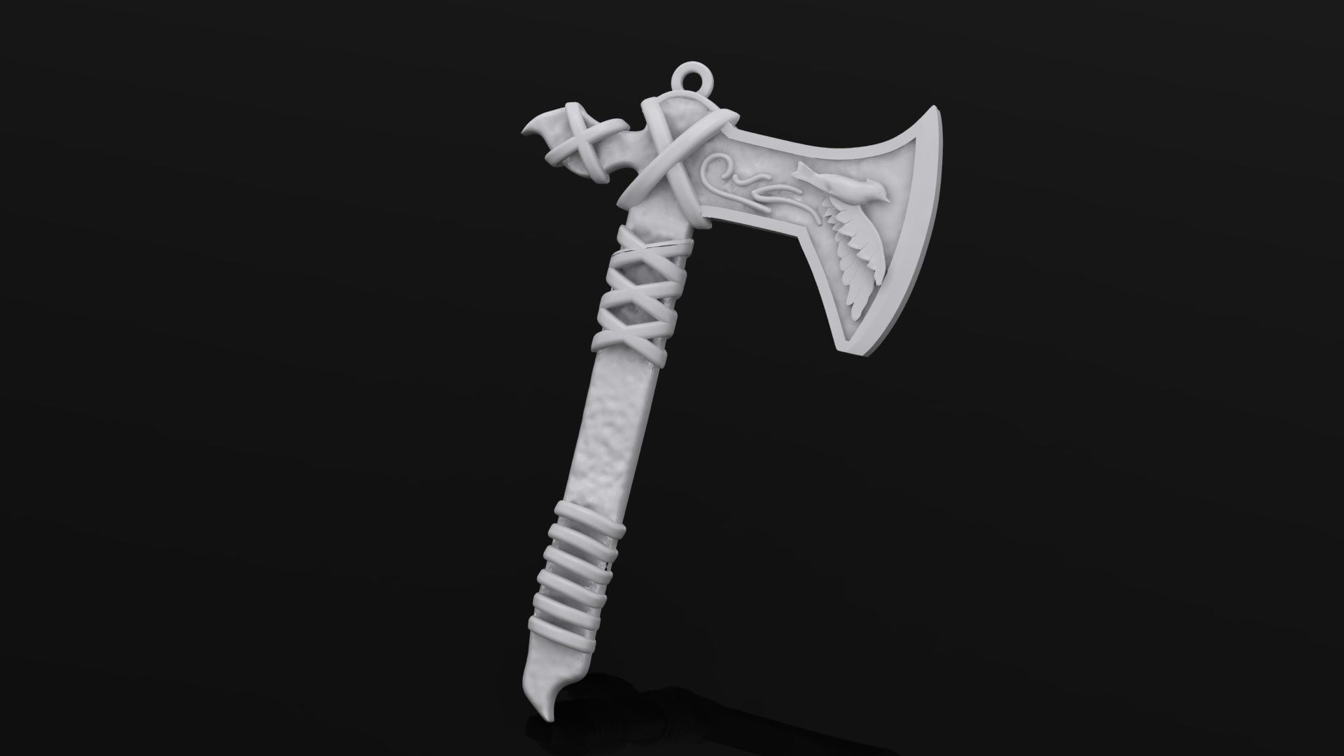 ancient ax 3D print model_5