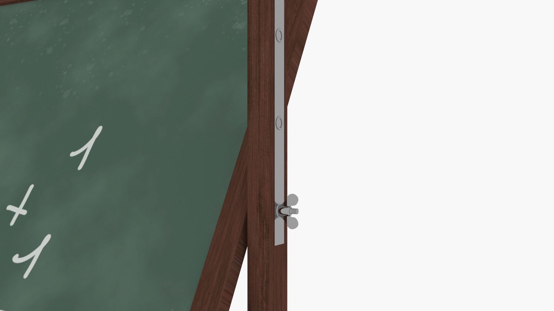 Old wood Blackboard 3D model_15