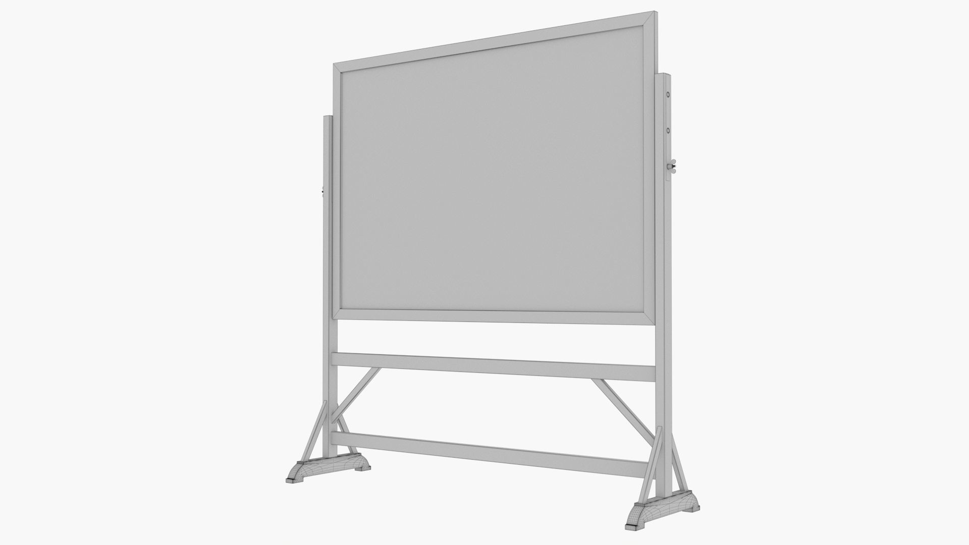 Old wood Blackboard 3D model_17