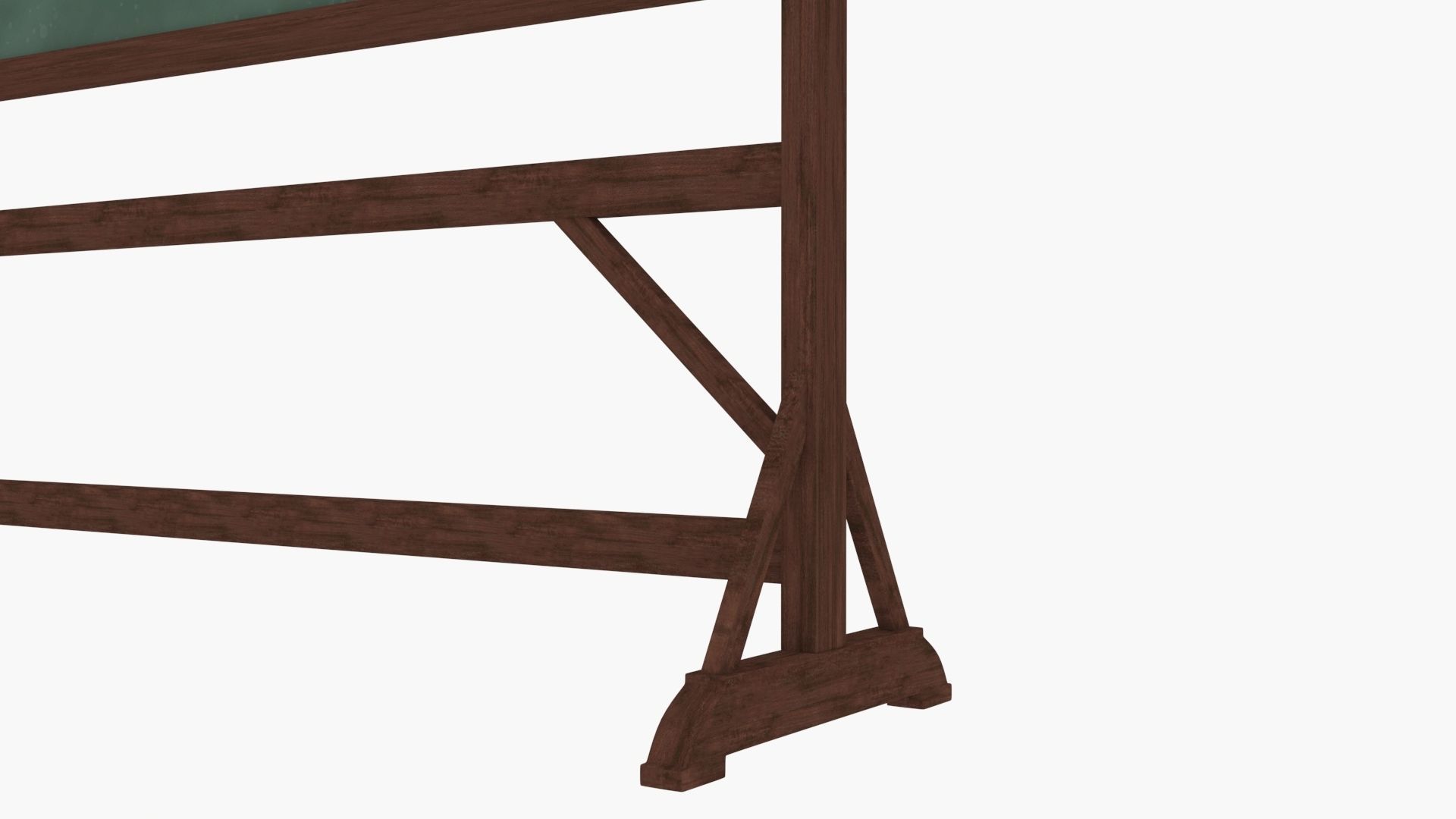 Old wood Blackboard 3D model_6