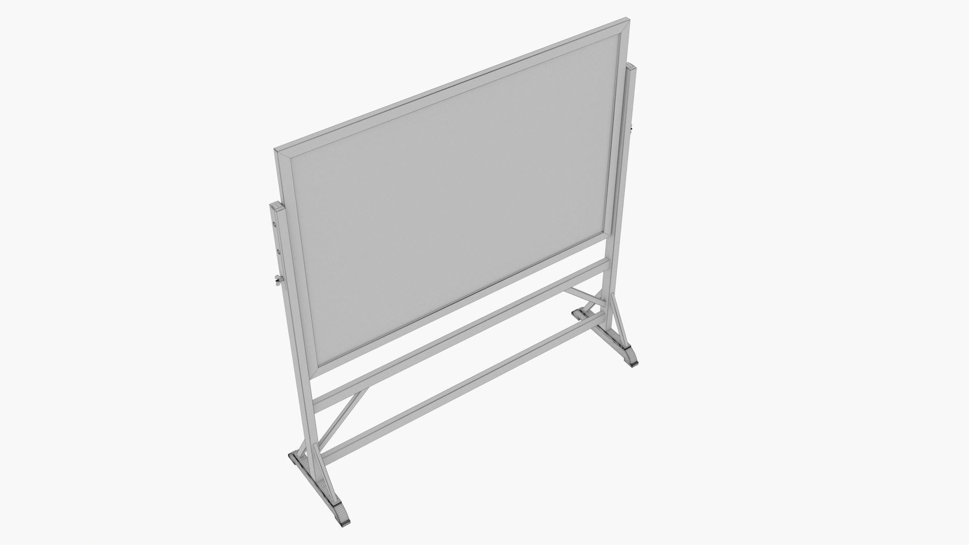 Old wood Blackboard 3D model_21