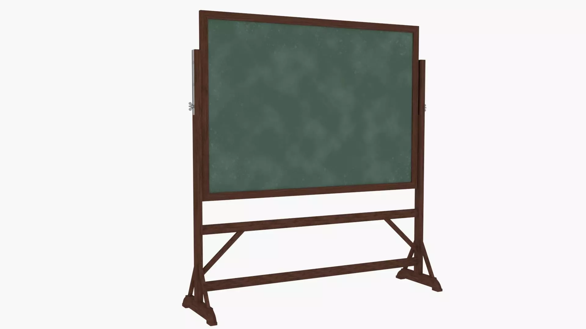 Old wood Blackboard 3D model_0