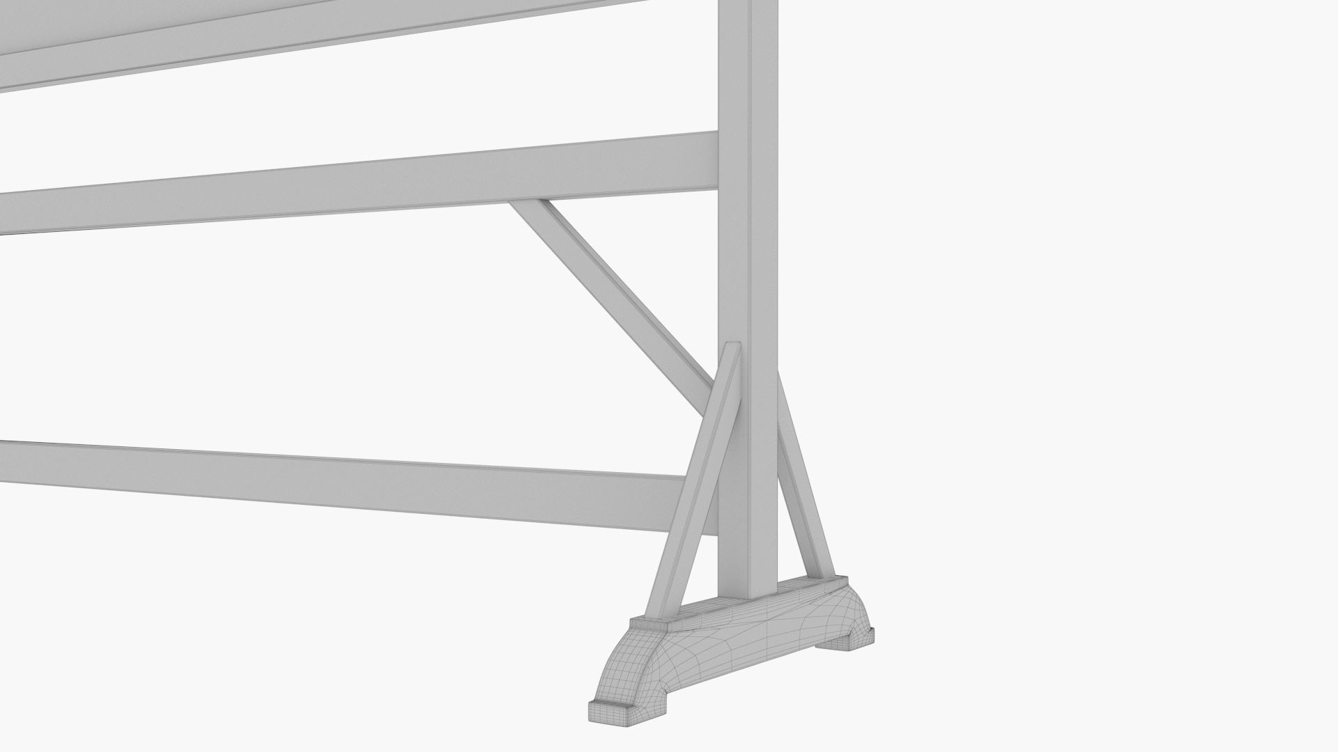 Old wood Blackboard 3D model_22