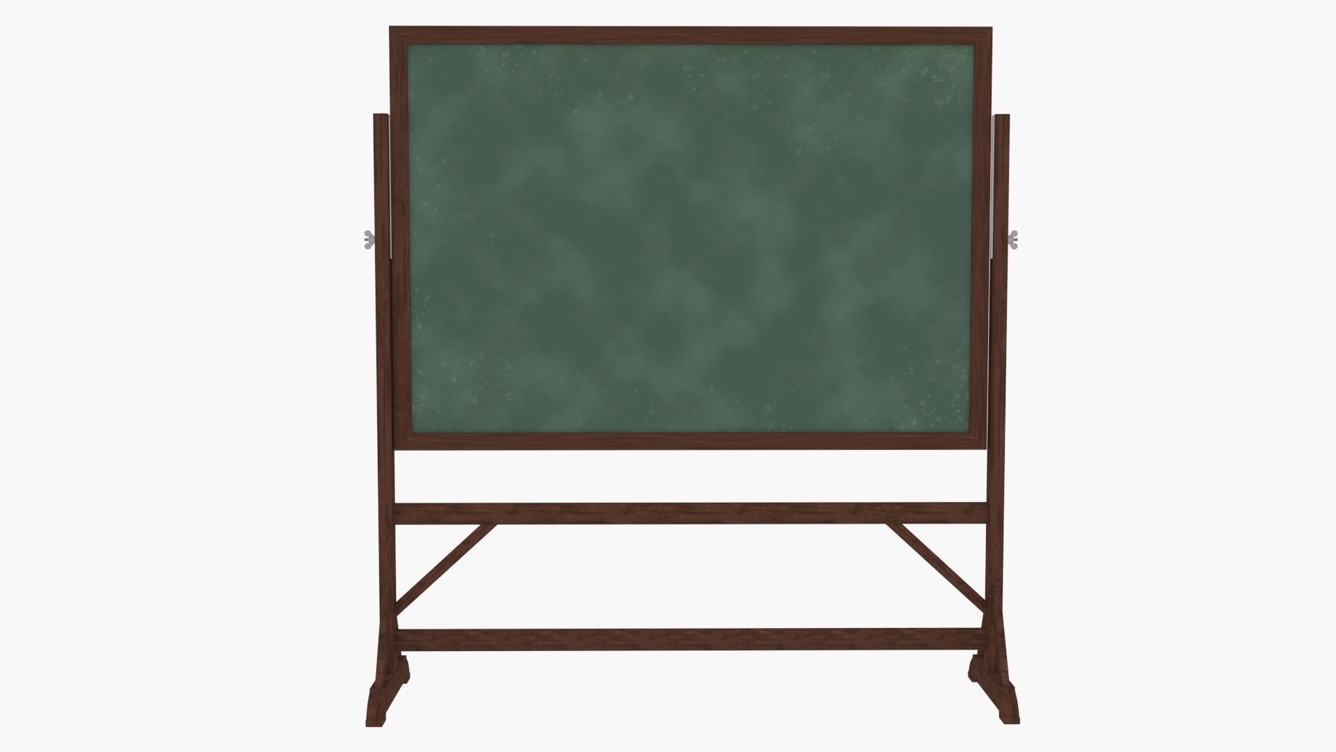 Old wood Blackboard 3D model_2