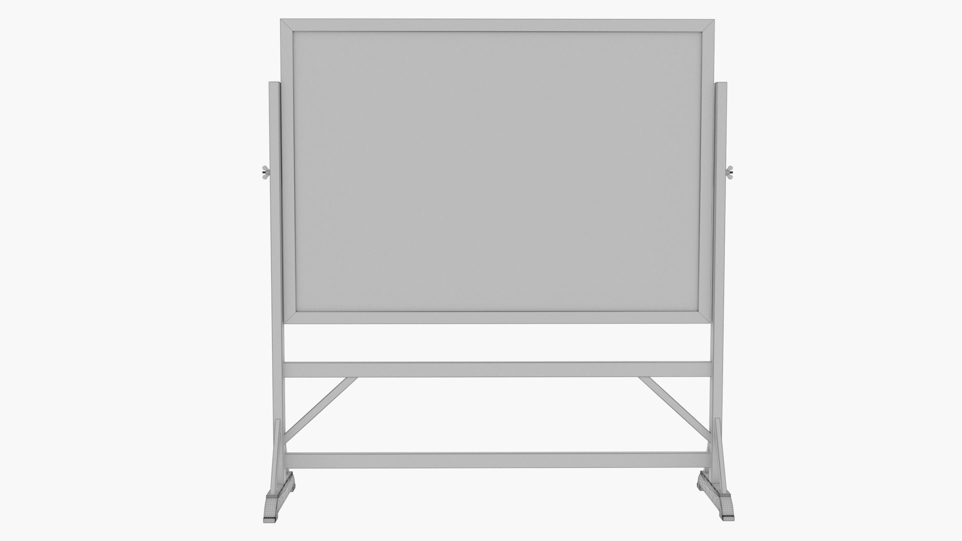 Old wood Blackboard 3D model_18