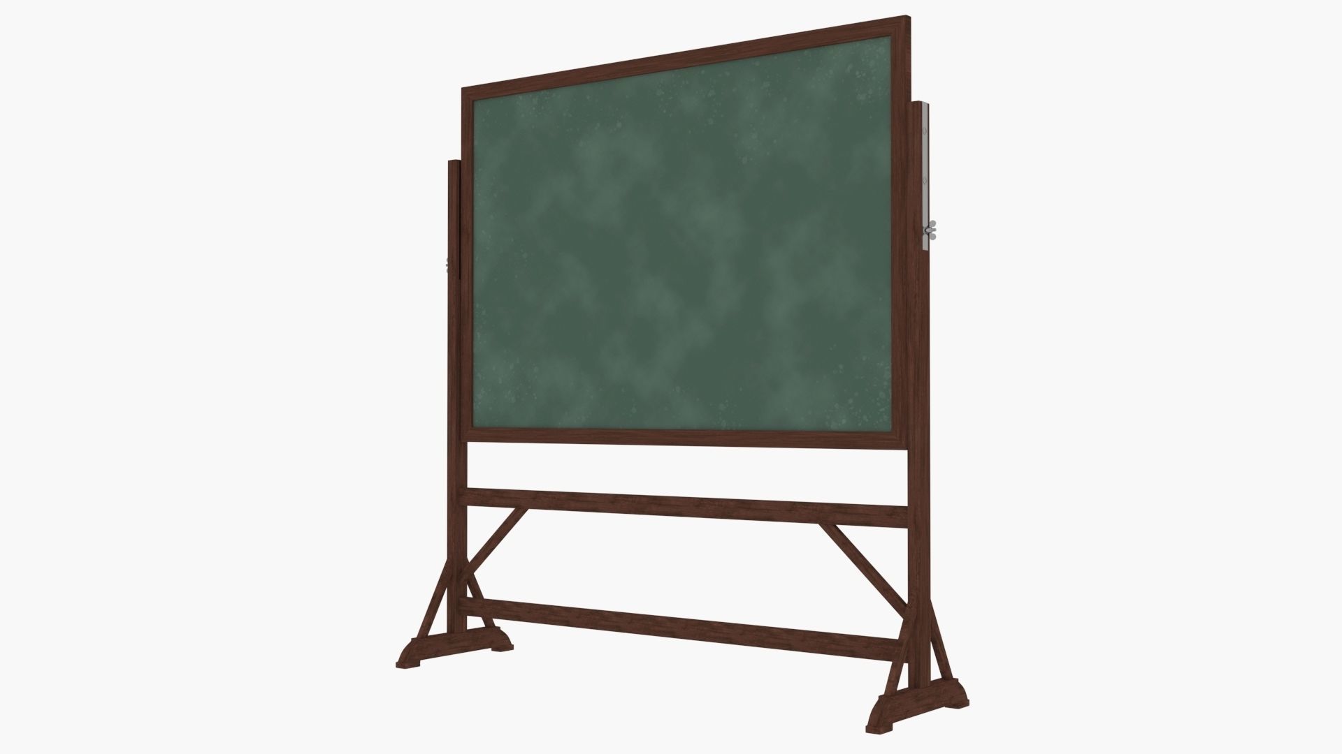 Old wood Blackboard 3D model_1