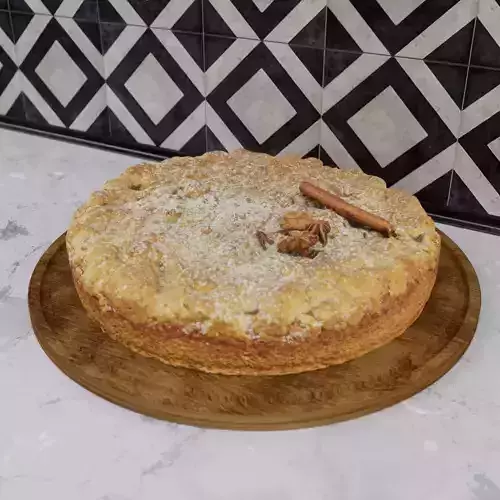 Apple cramble cake with cinnamon and star anise - photoscan Low-poly 3D model