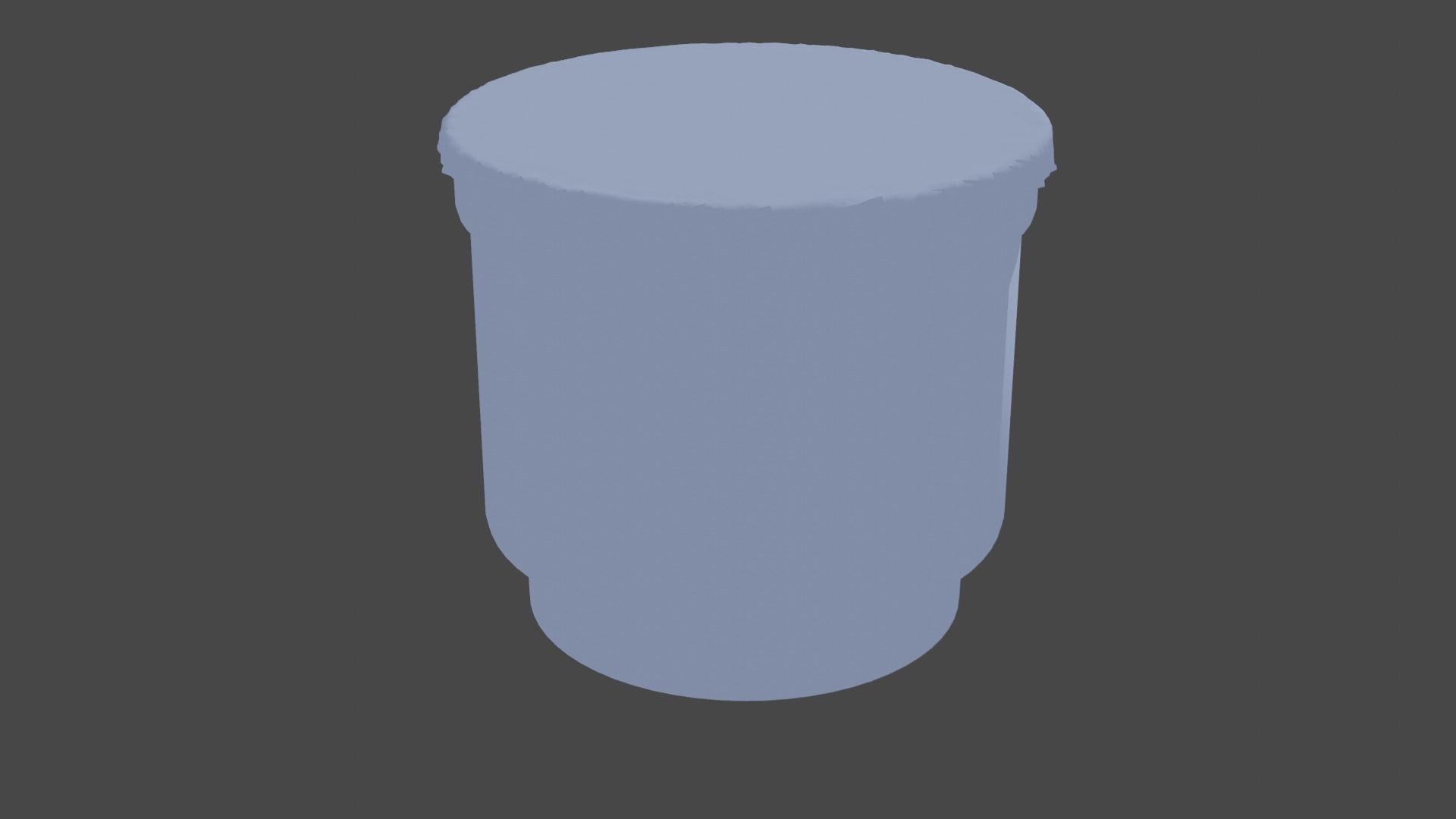 High Quality Yogurt Cup Low-poly 3D model_4