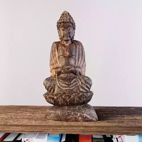 wooden Buddha statue - photoscan