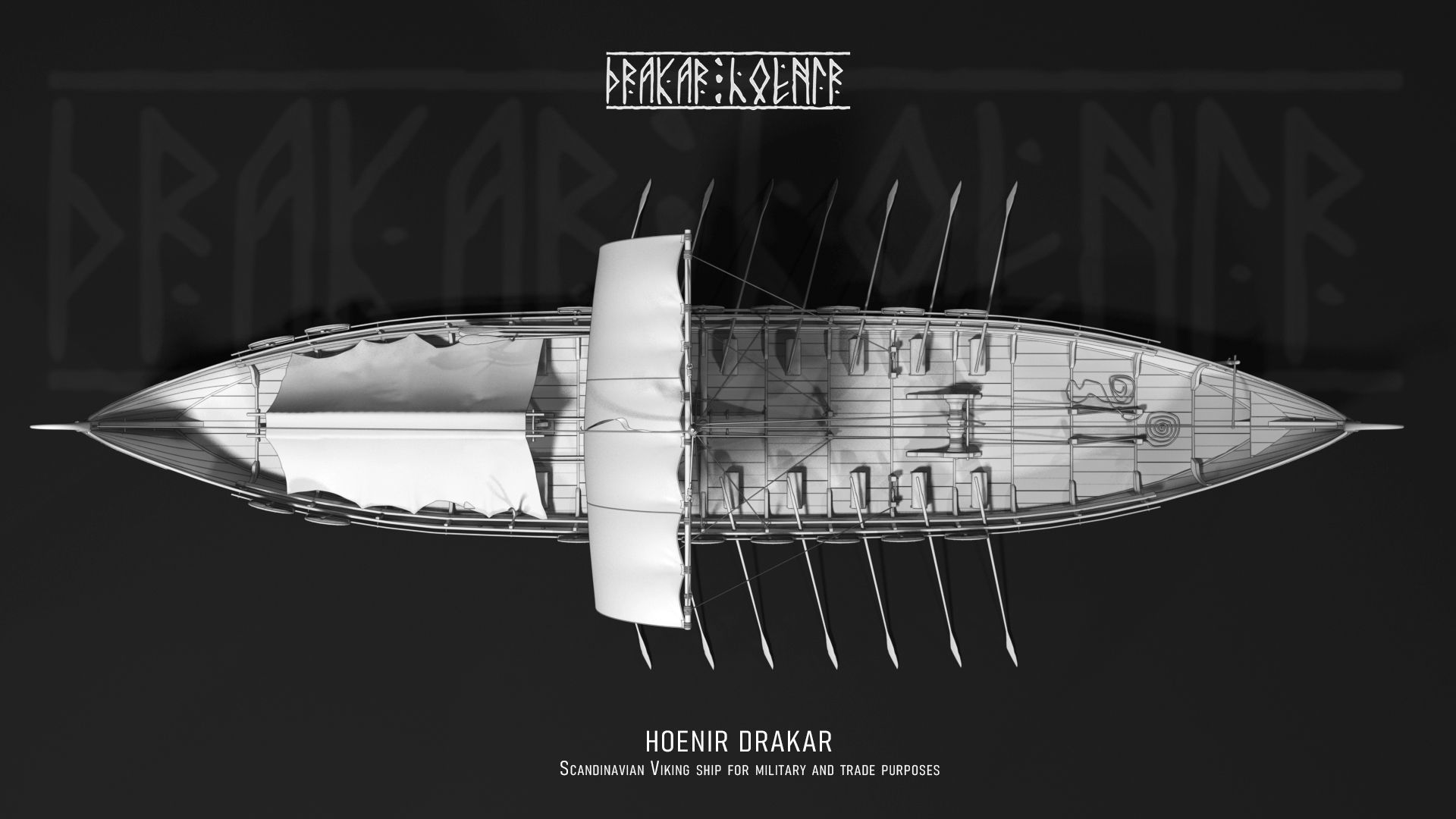 DRAKKAR VIKING SHIP and bonus 3D model_1