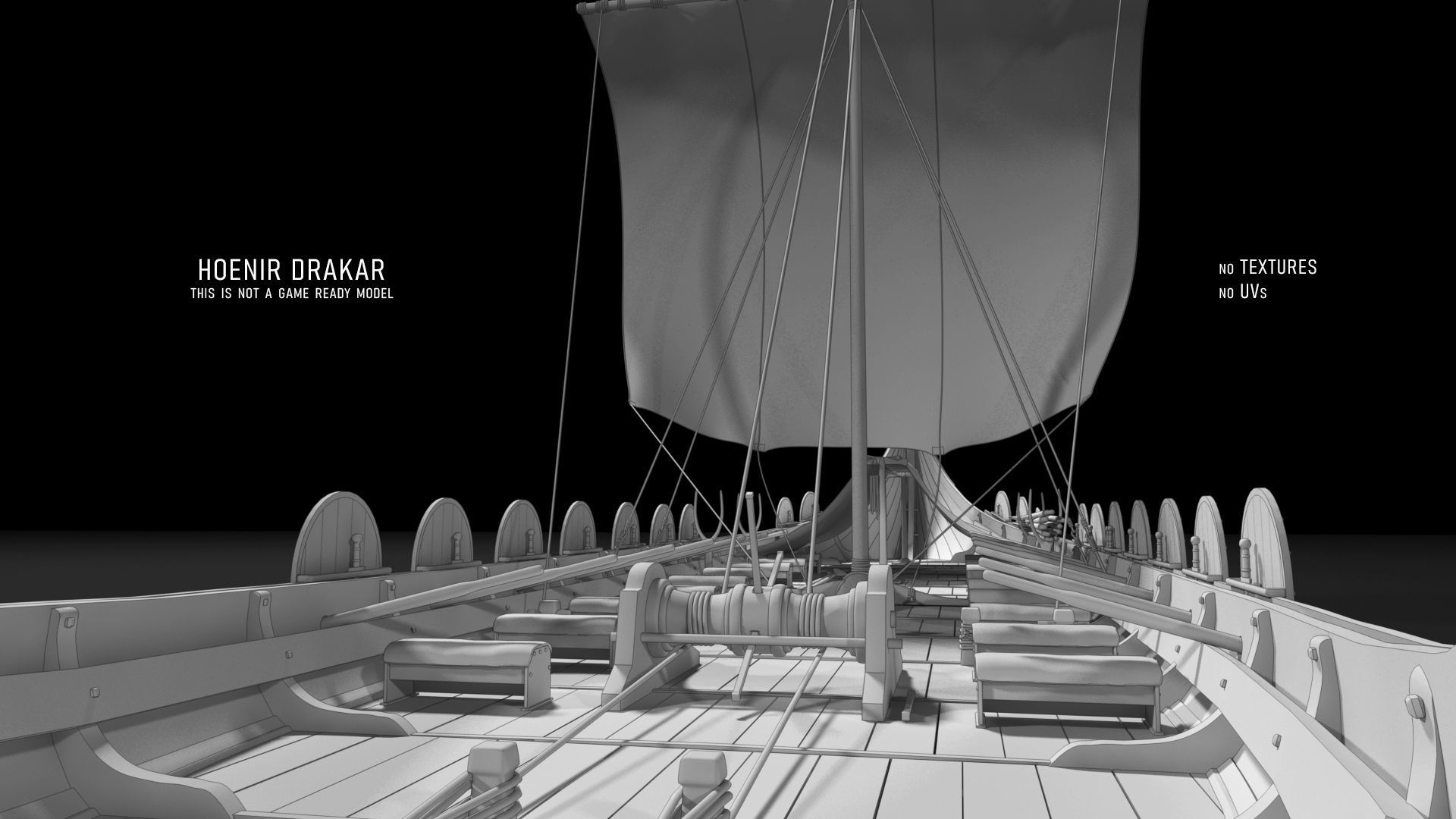 DRAKKAR VIKING SHIP and bonus 3D model_4