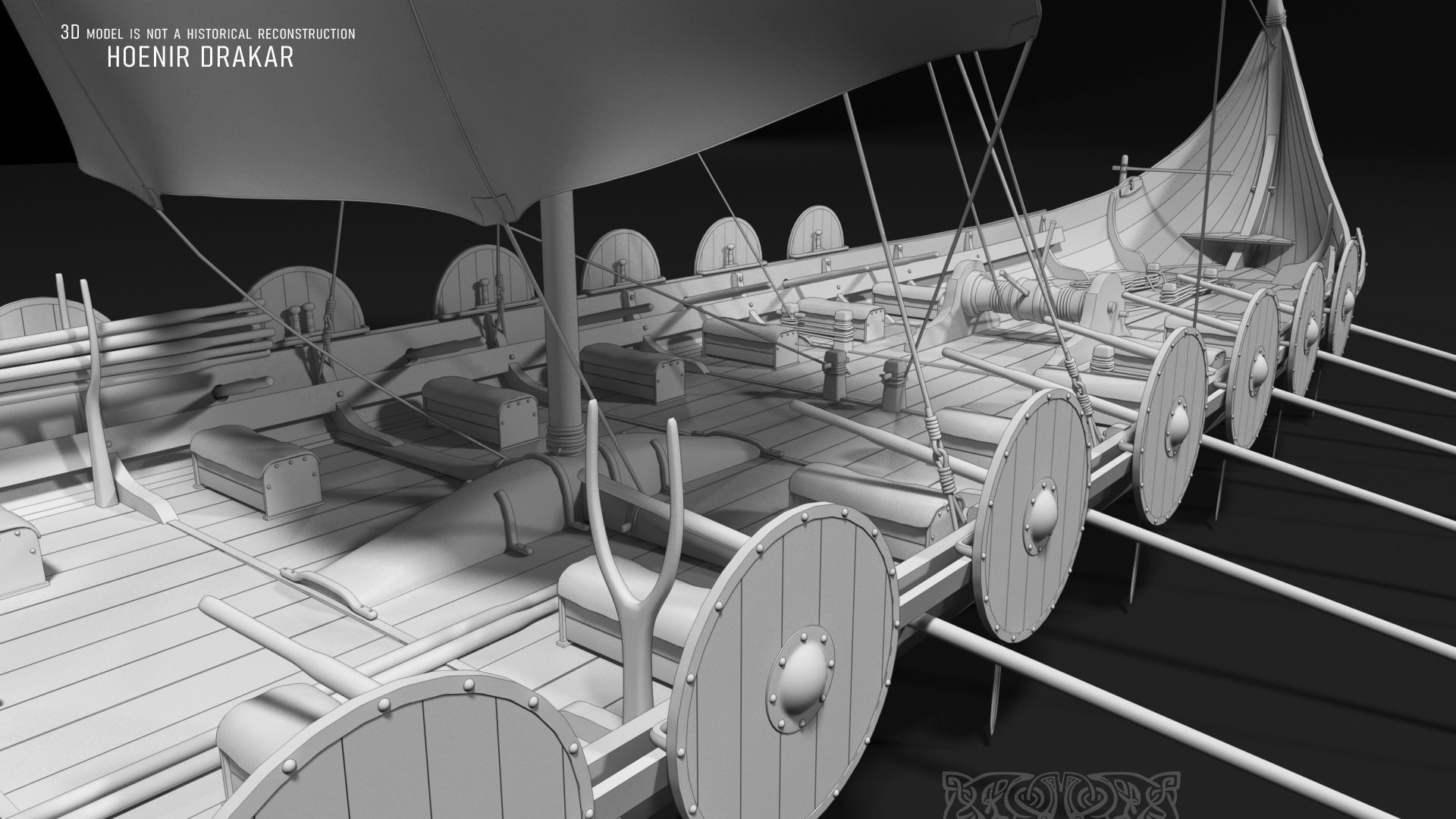 DRAKKAR VIKING SHIP and bonus 3D model_2