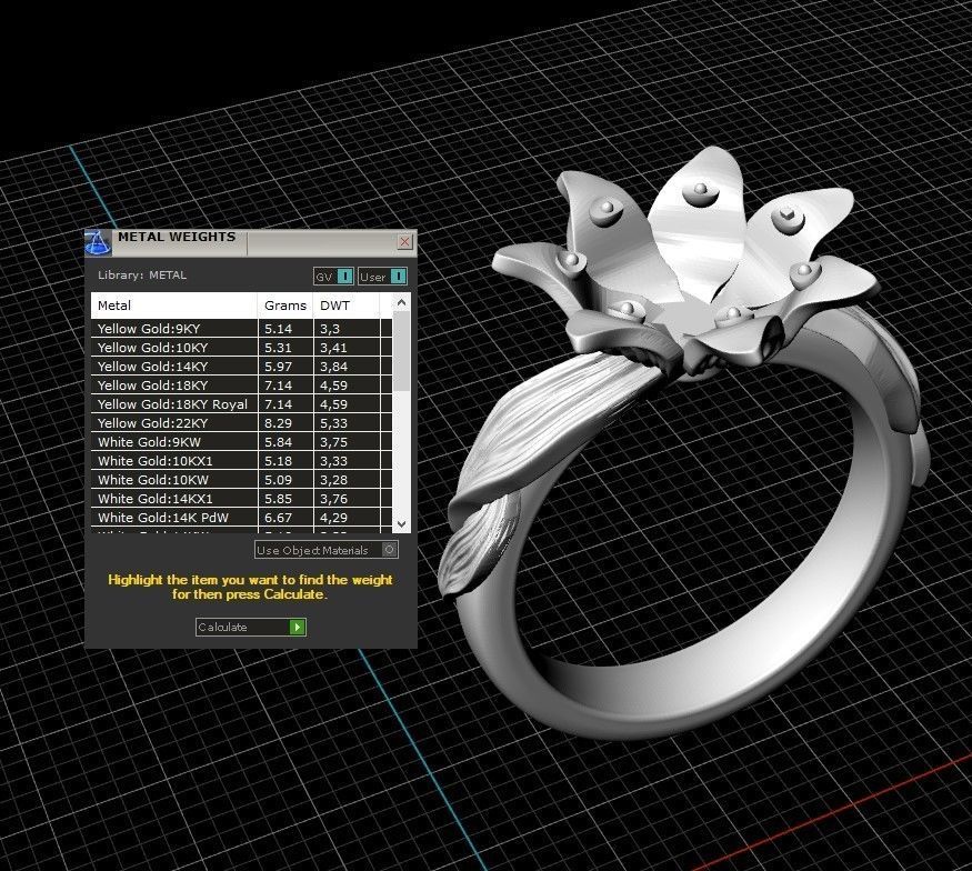 sunflower ring bend 3D print model_6