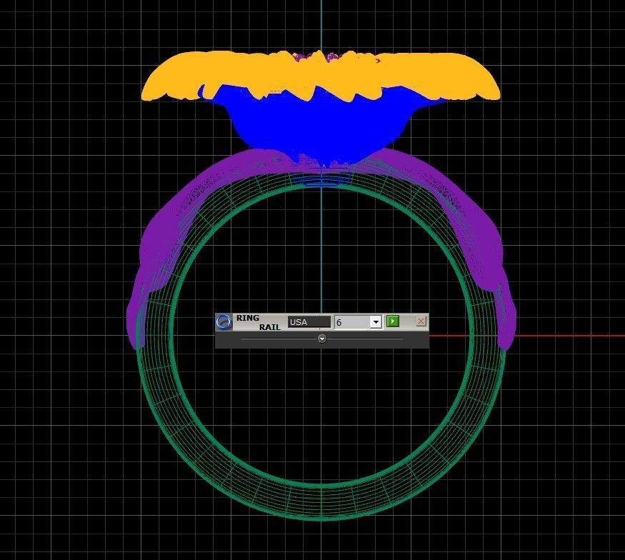 sunflower ring bend 3D print model_10