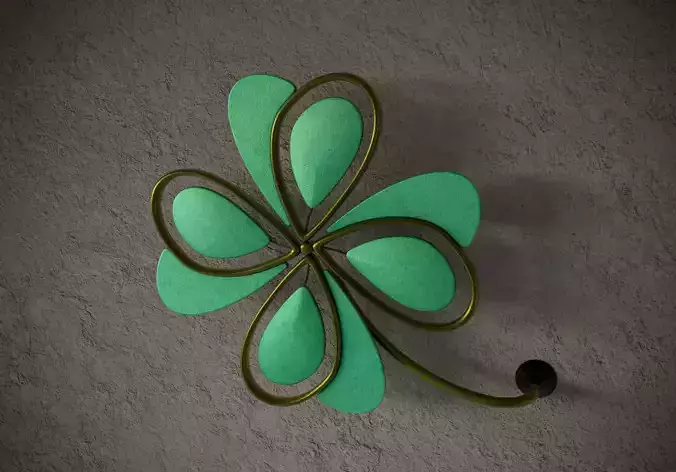 Clover Wall Decor Free 3D model