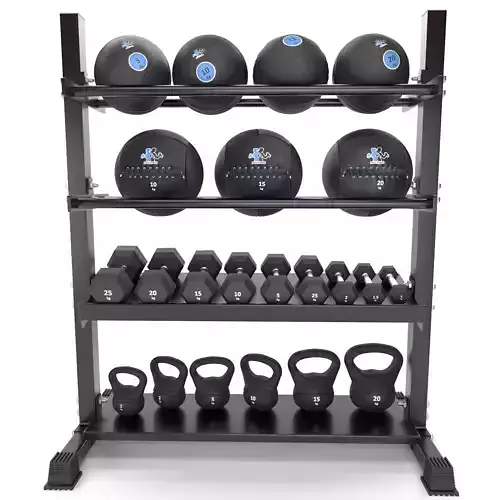 Gym-Tools-Fitness-Body-Building-set-01 gym rack with weights ... 3D model