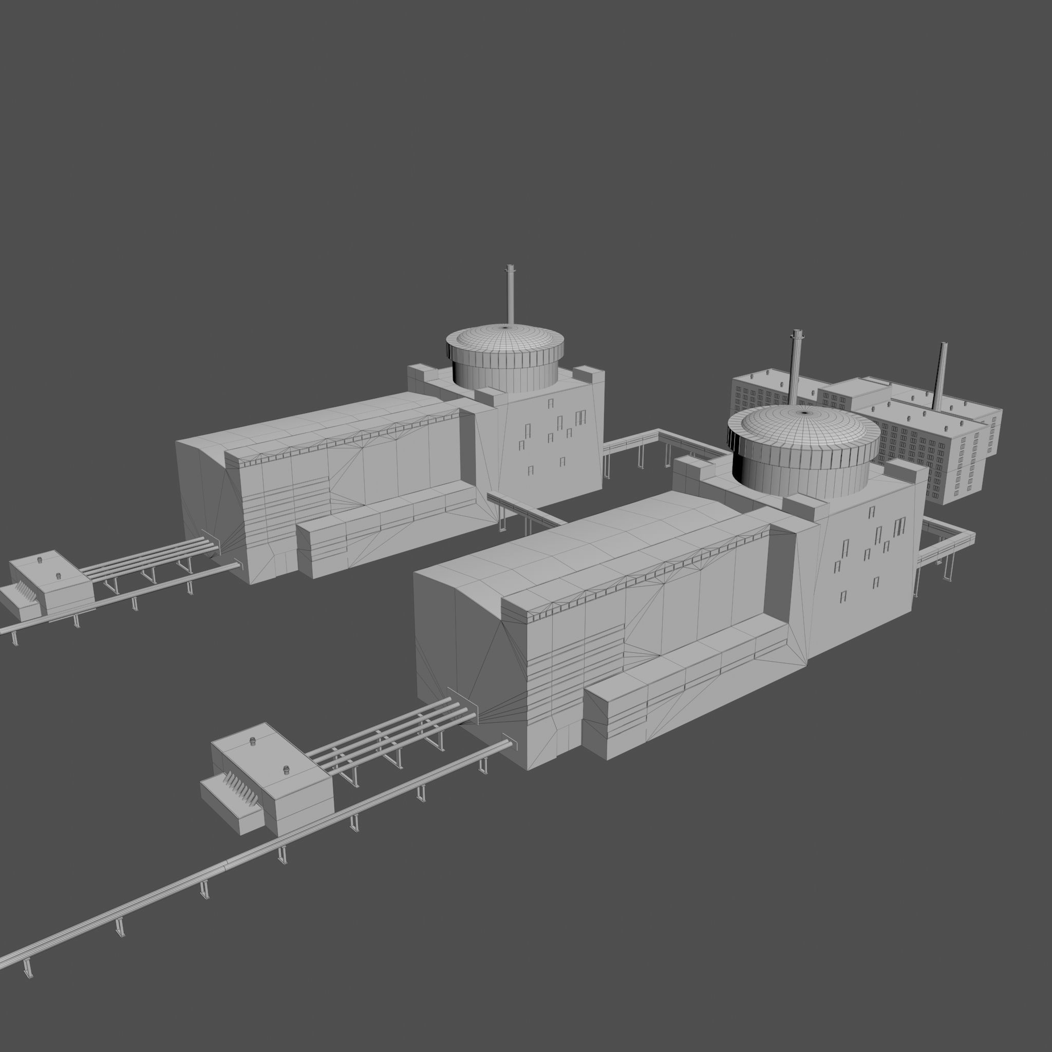 Nuclear power plant 3D model_38