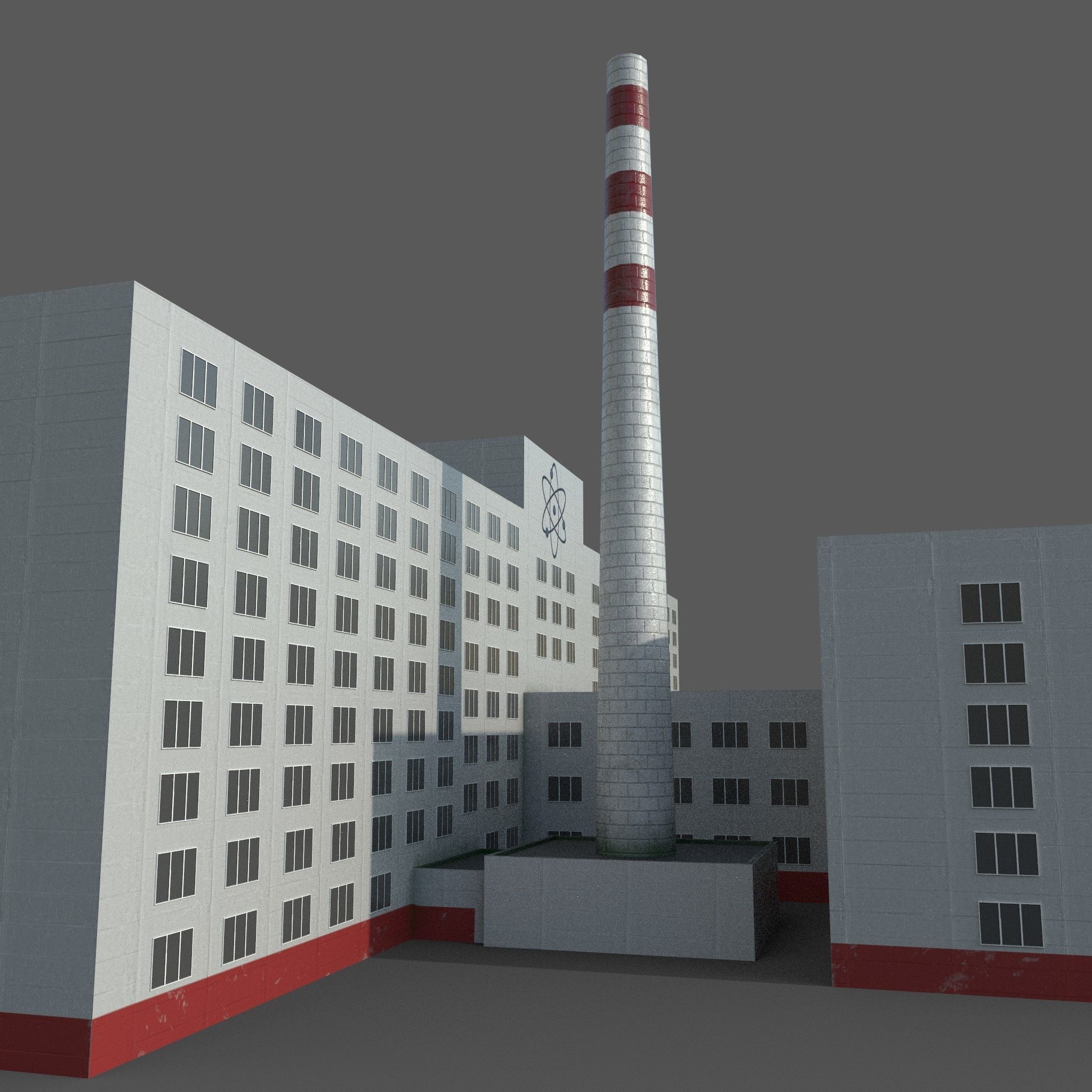 Nuclear power plant 3D model_26