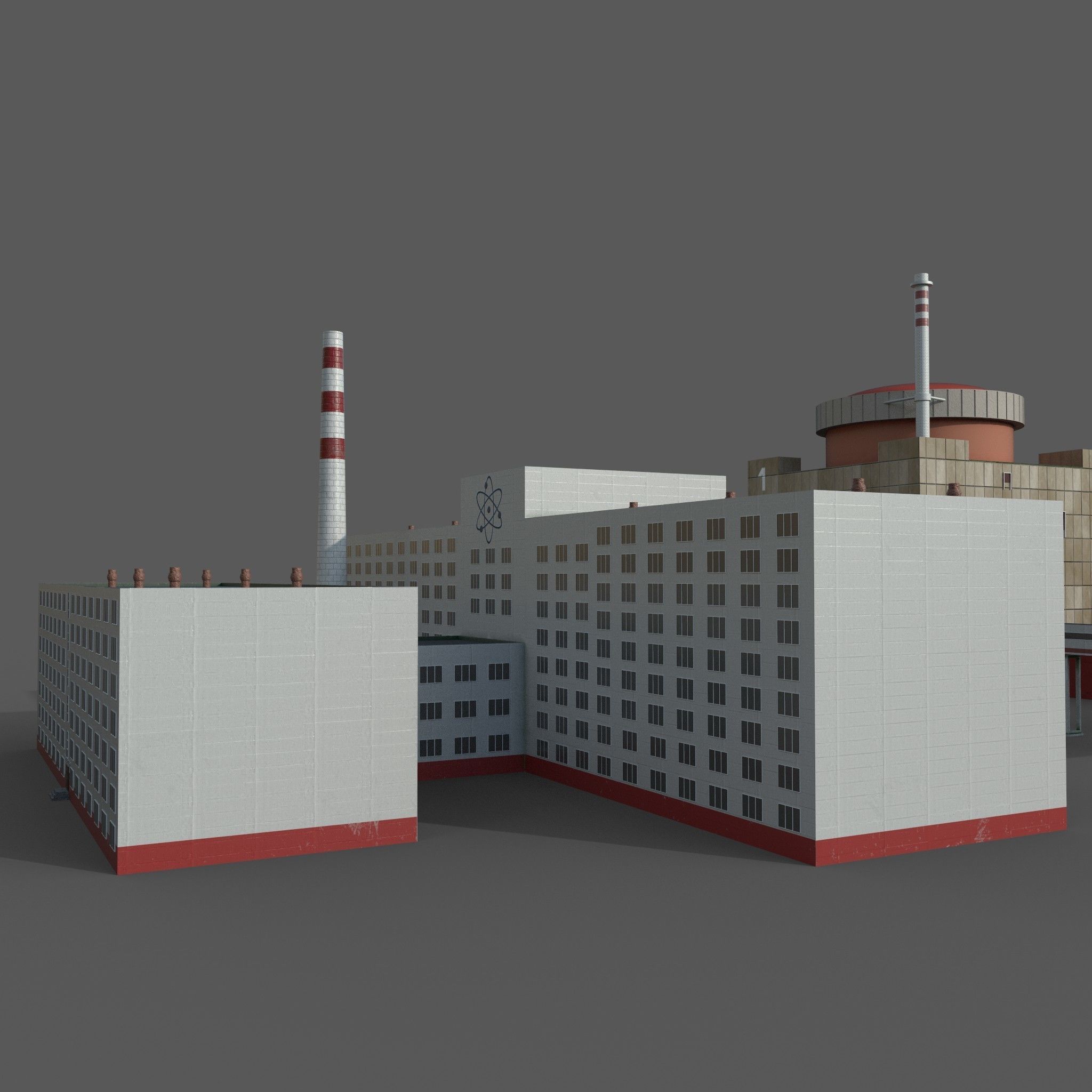 Nuclear power plant 3D model_32