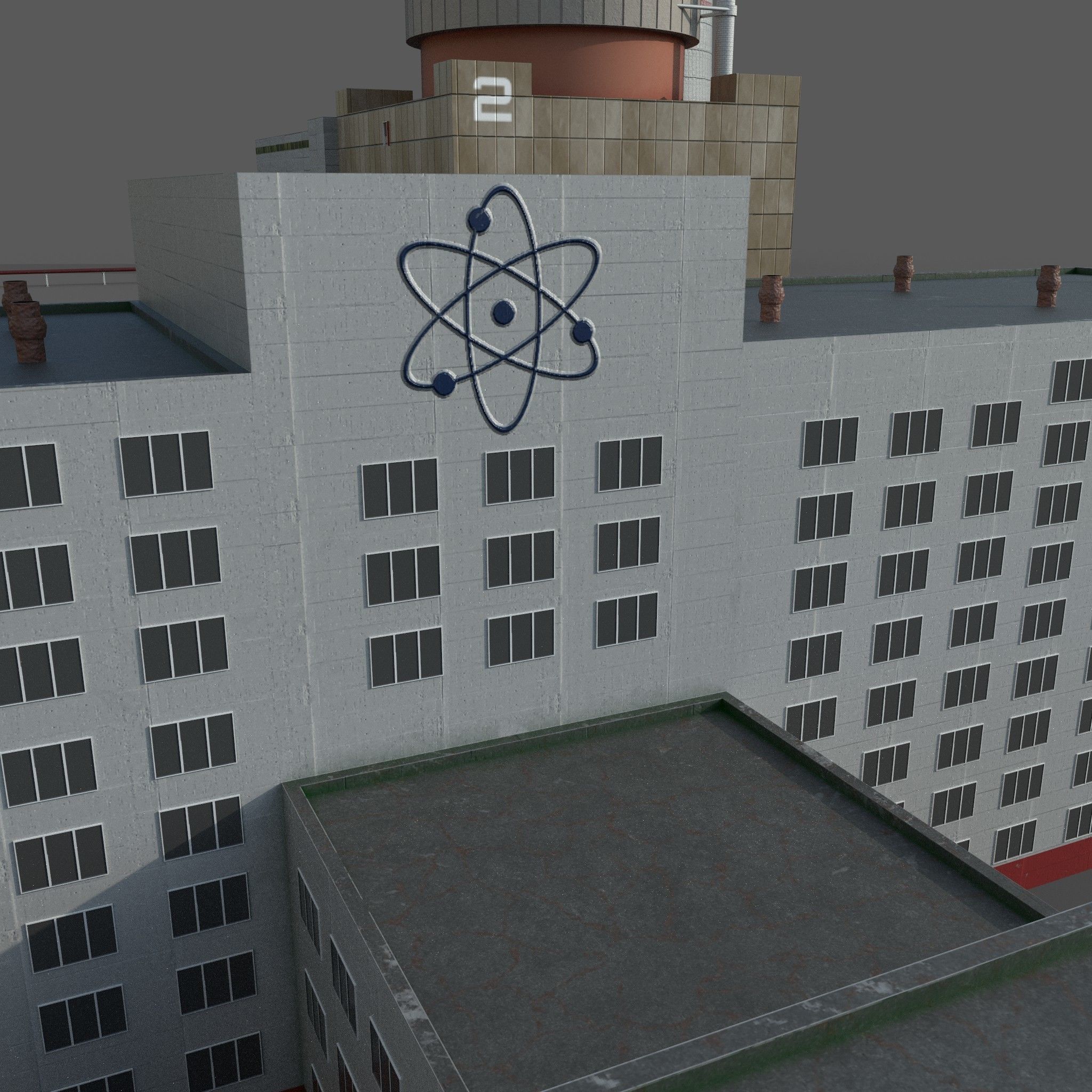 Nuclear power plant 3D model_28