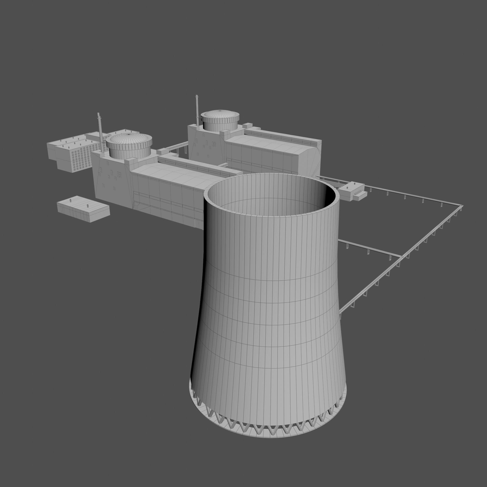 Nuclear power plant 3D model_39