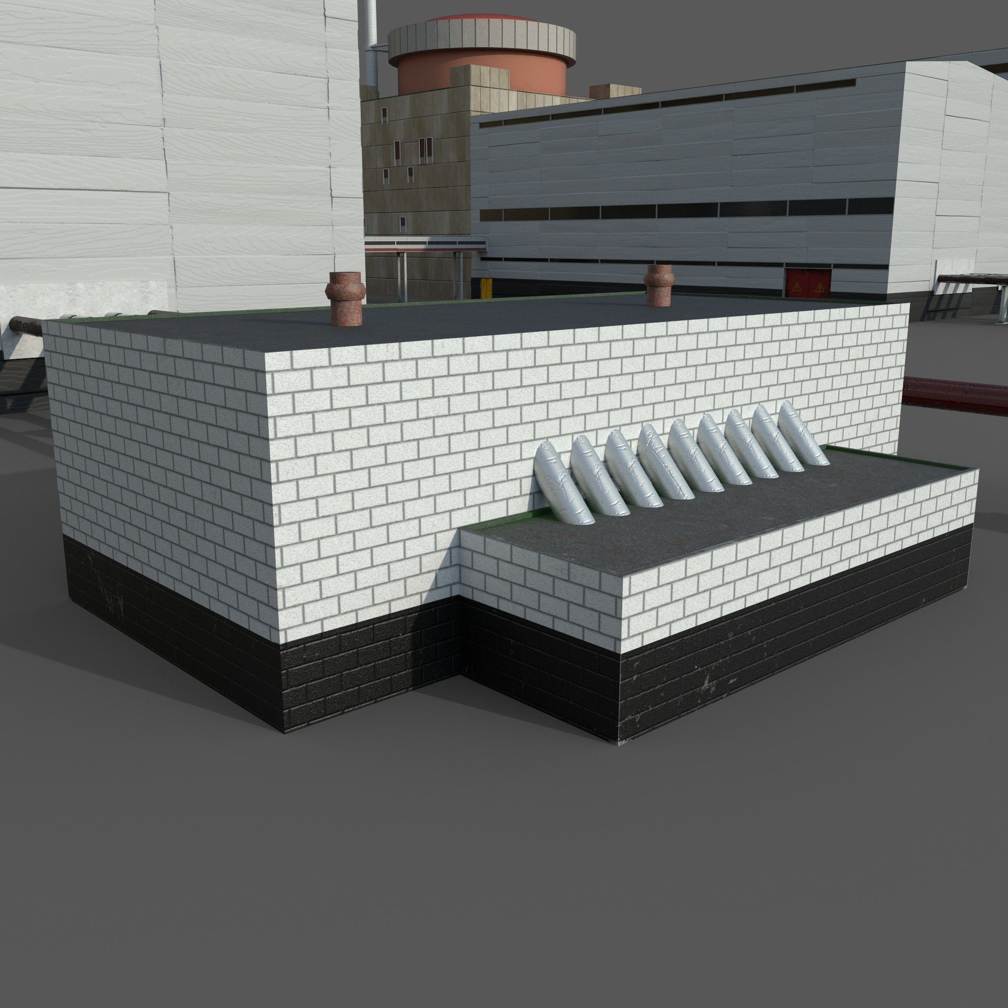 Nuclear power plant 3D model_33