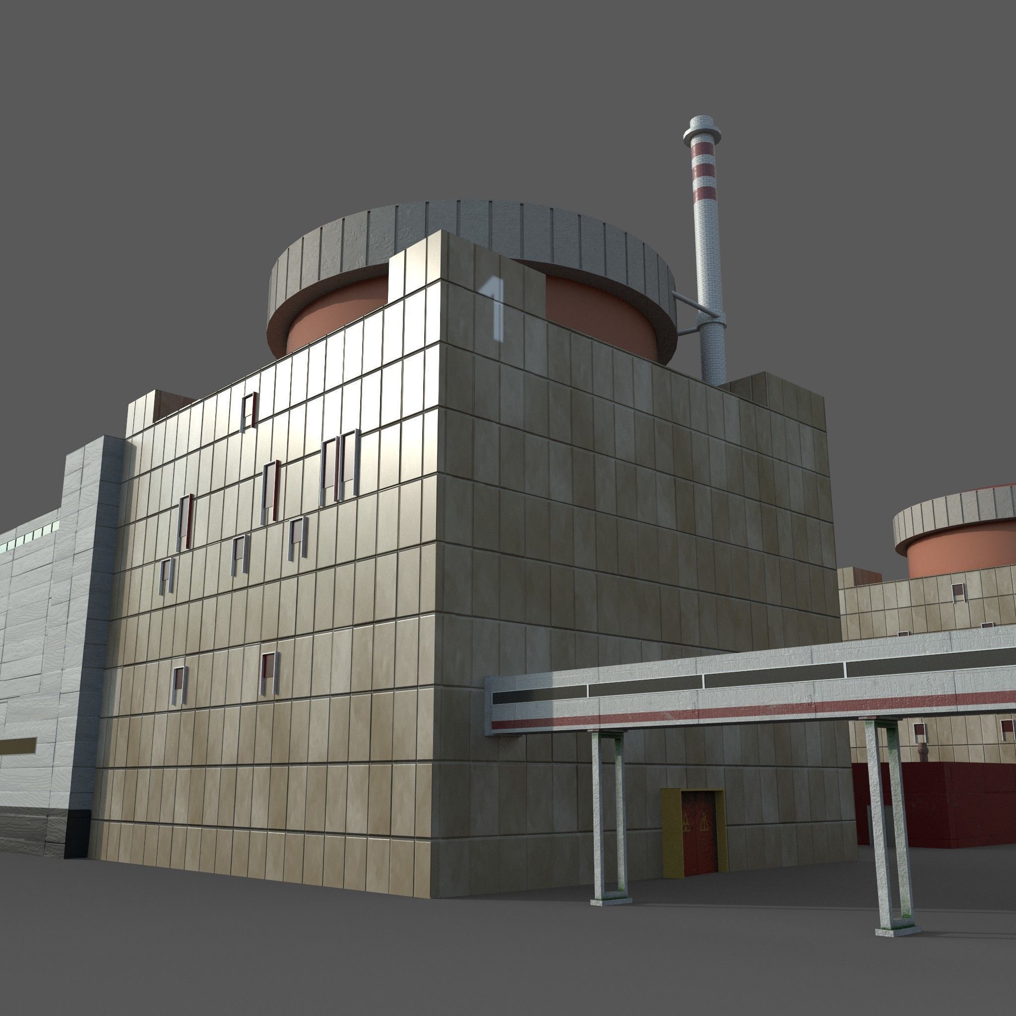 Nuclear power plant 3D model_6
