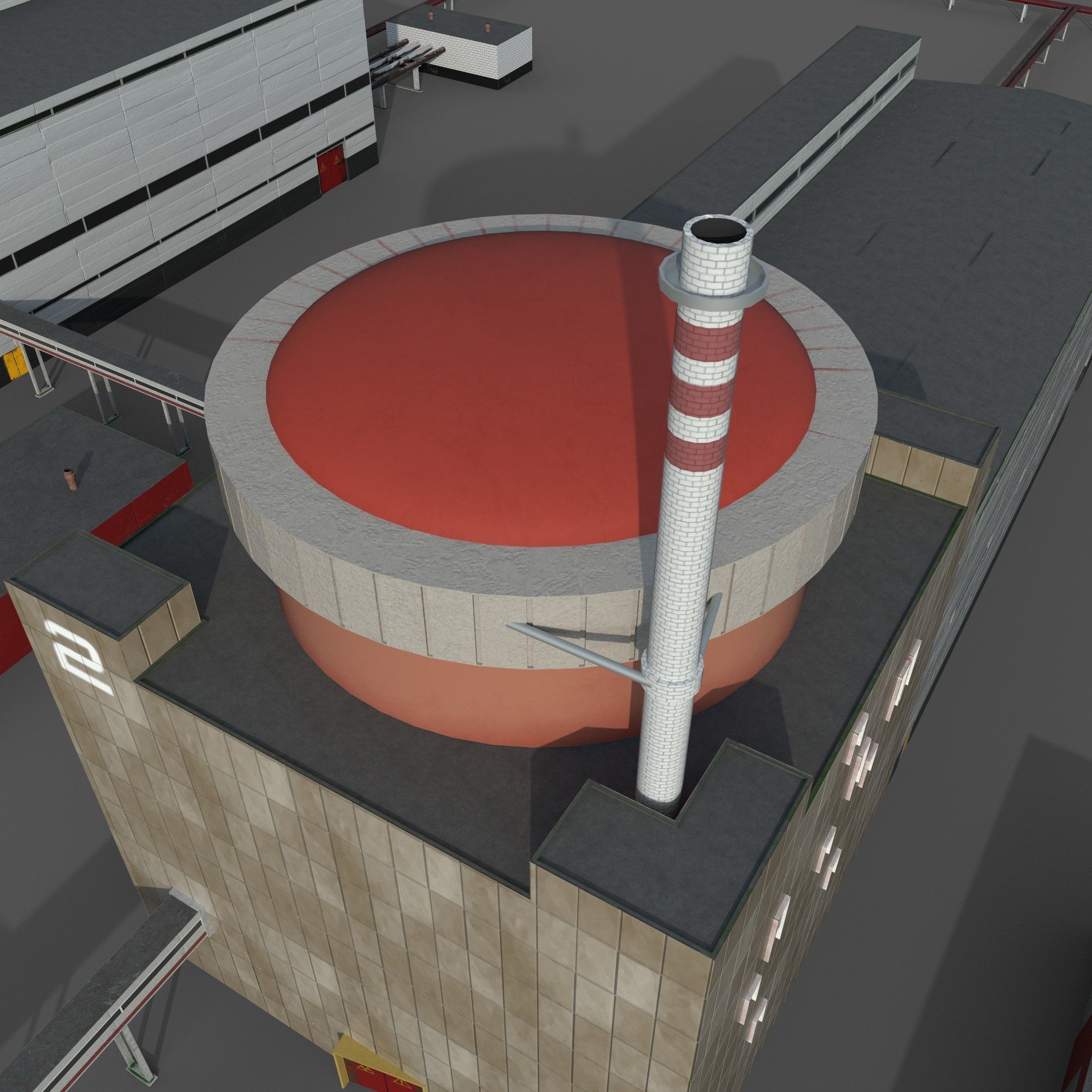 Nuclear power plant 3D model_9