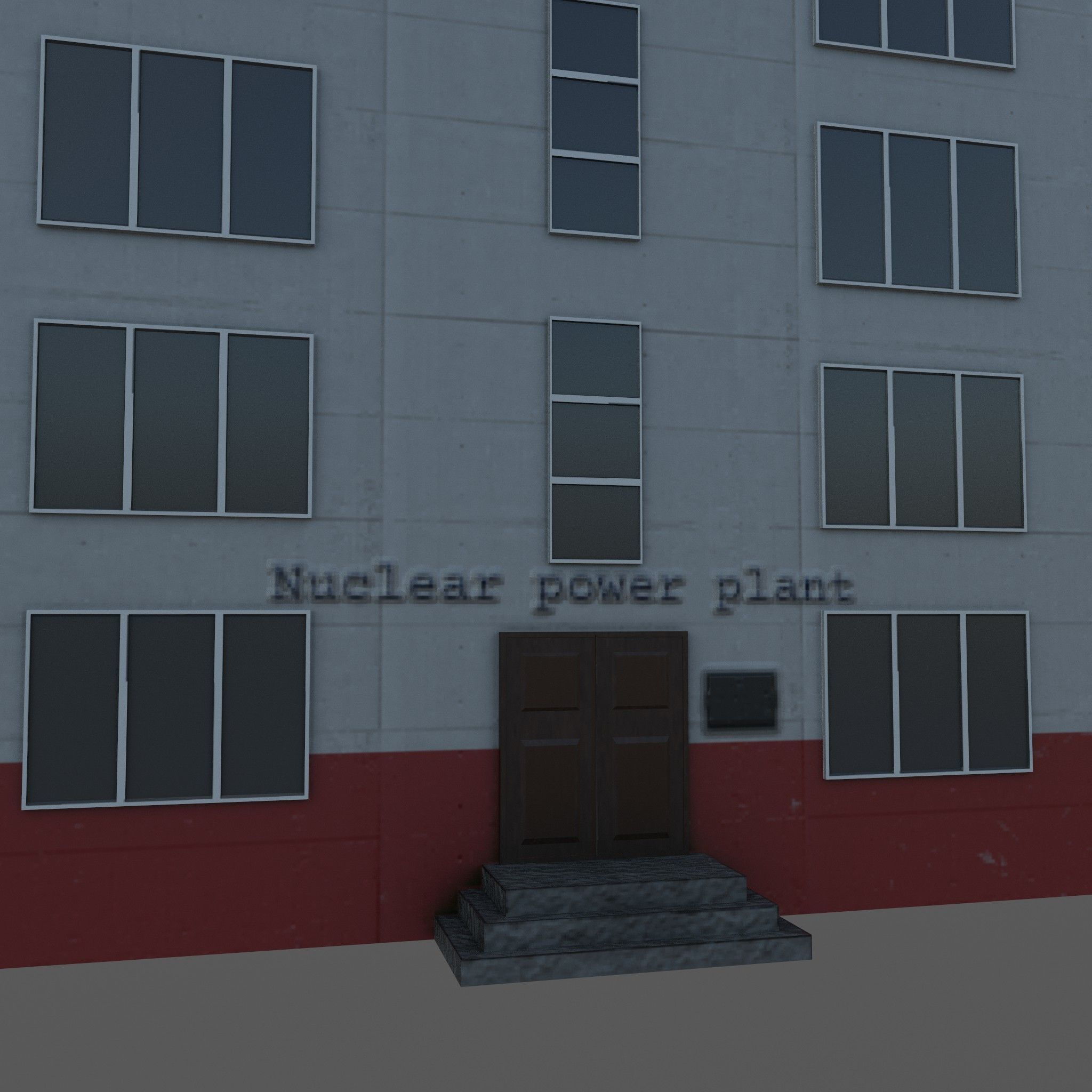 Nuclear power plant 3D model_30